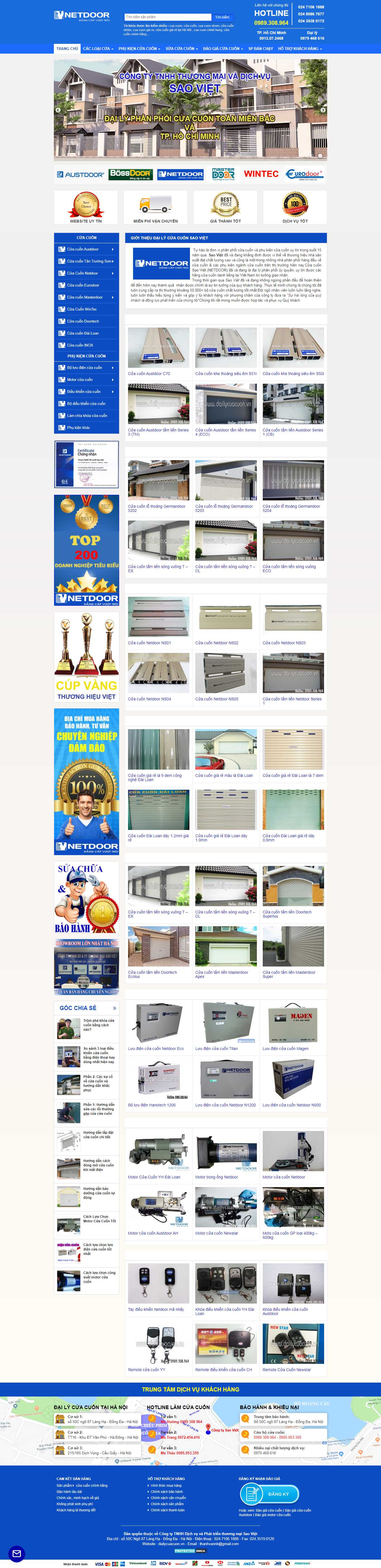 Thiết kế Web cửa cuốn dailycuacuon.vn