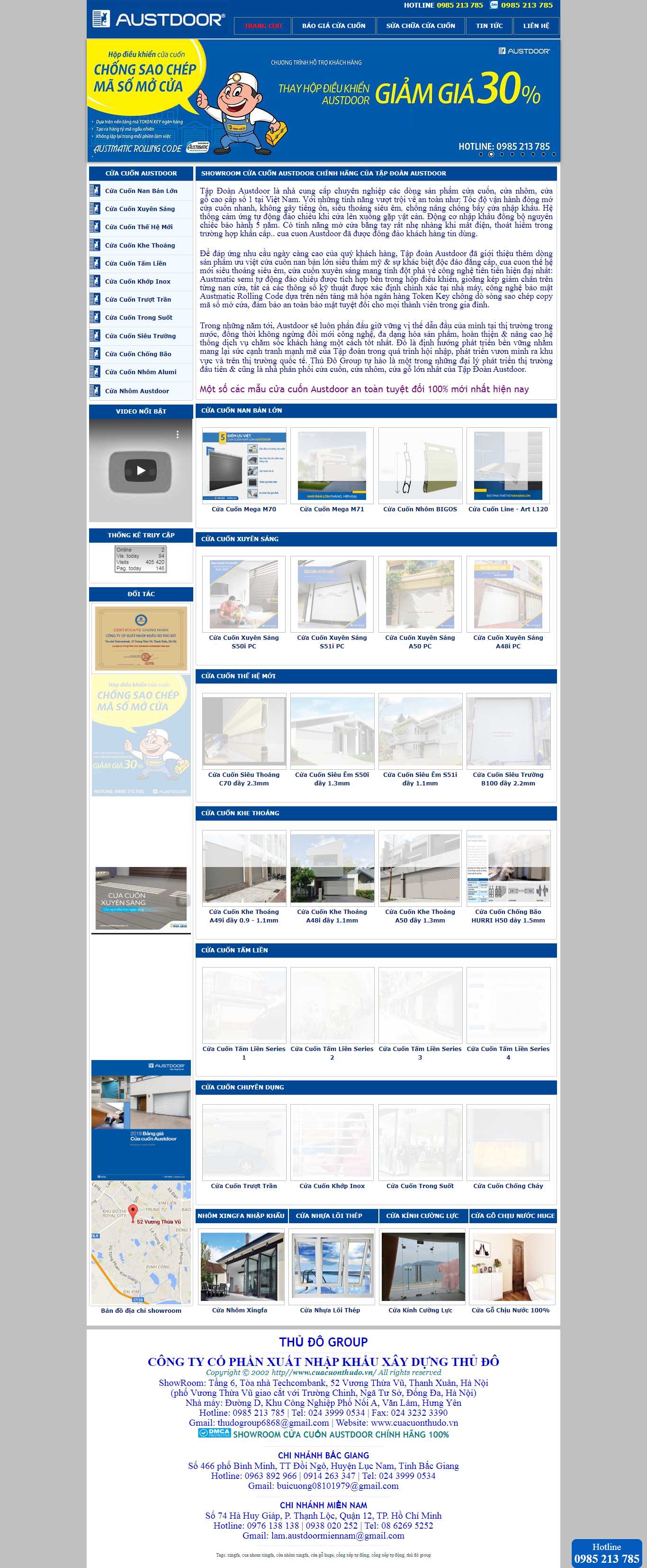 Thiết kế Web cửa cuốn cuacuonthudo.vn