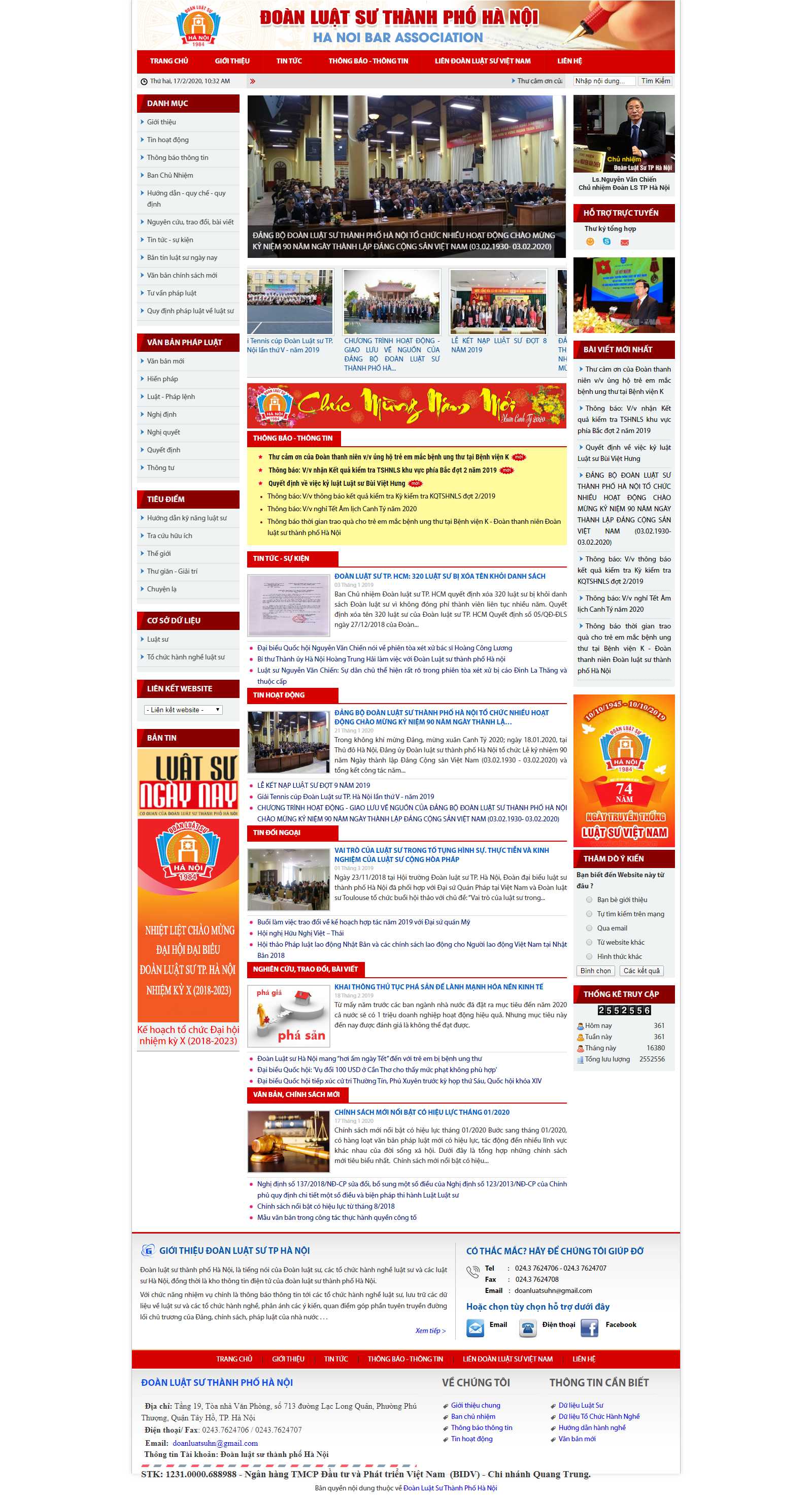 Thiết kế Web luật sư luatsuhanoi.vn