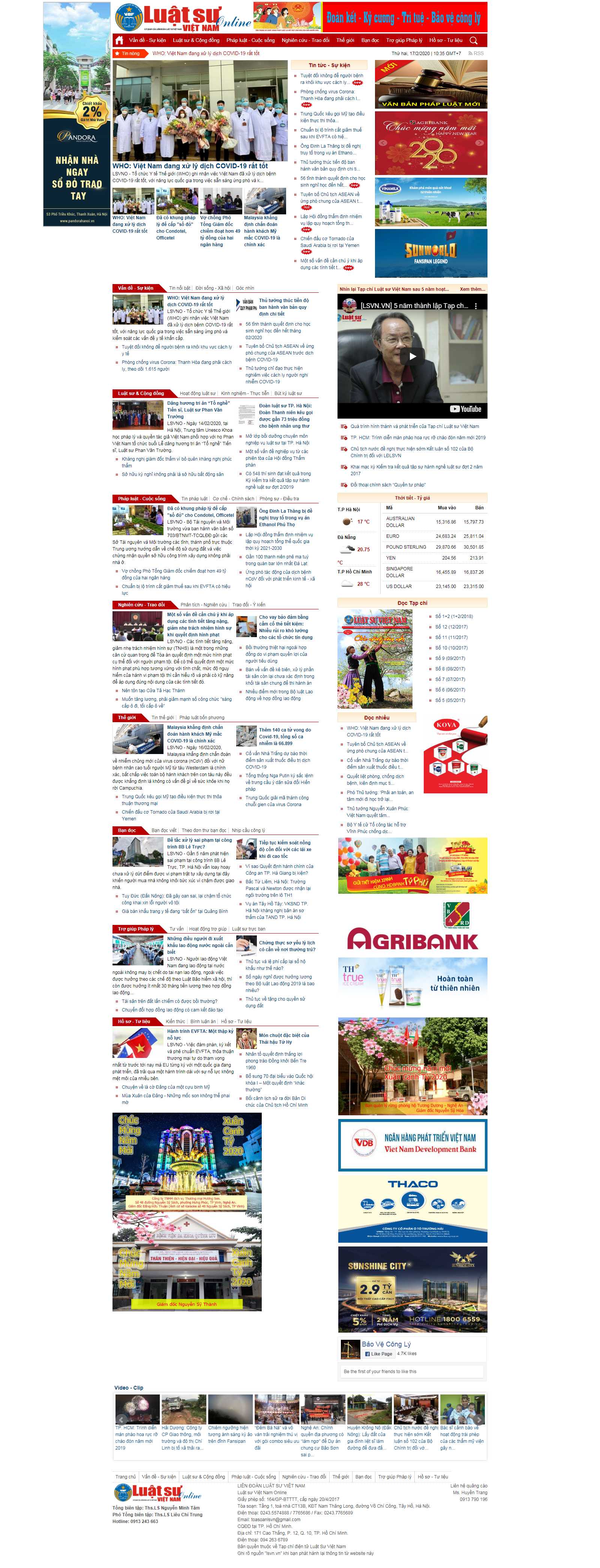 Thiết kế Web luật sư lsvn.vn