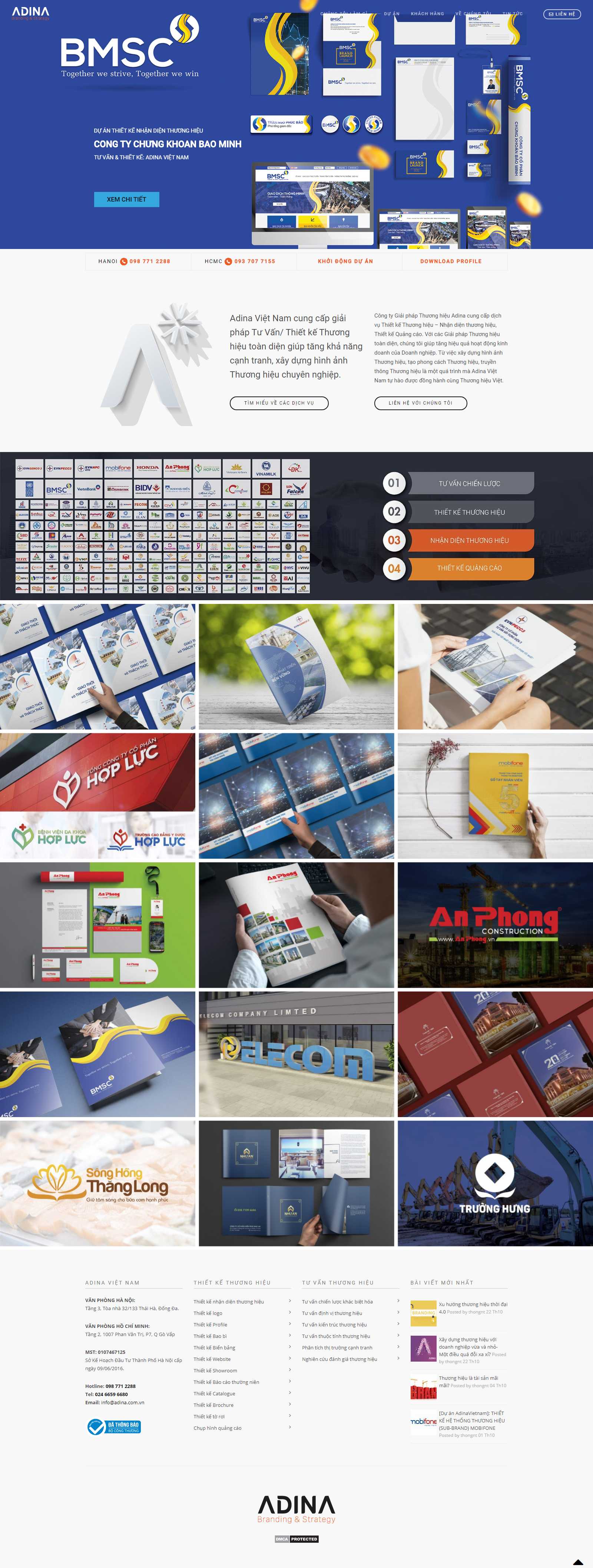 Thiết kế Web logo adina.com.vn