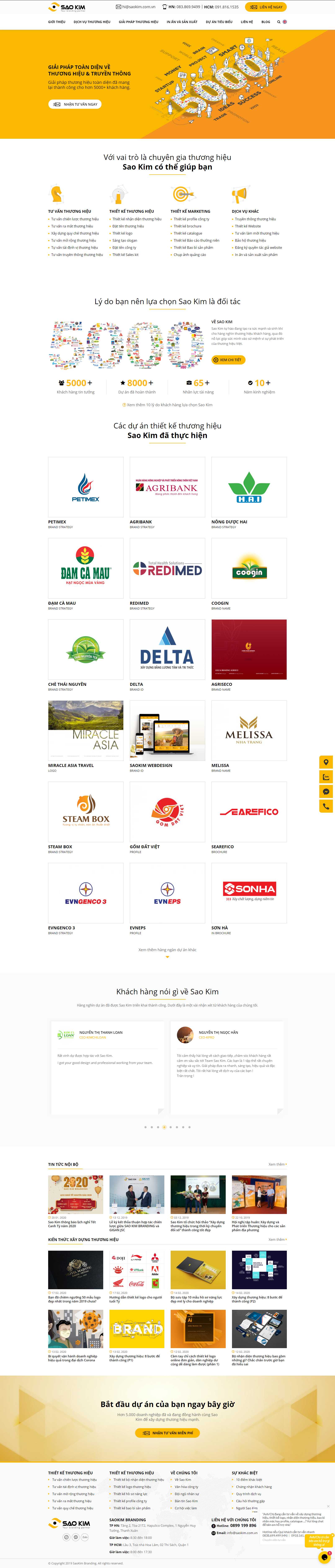 Thiết kế Web catalog saokim.com.vn