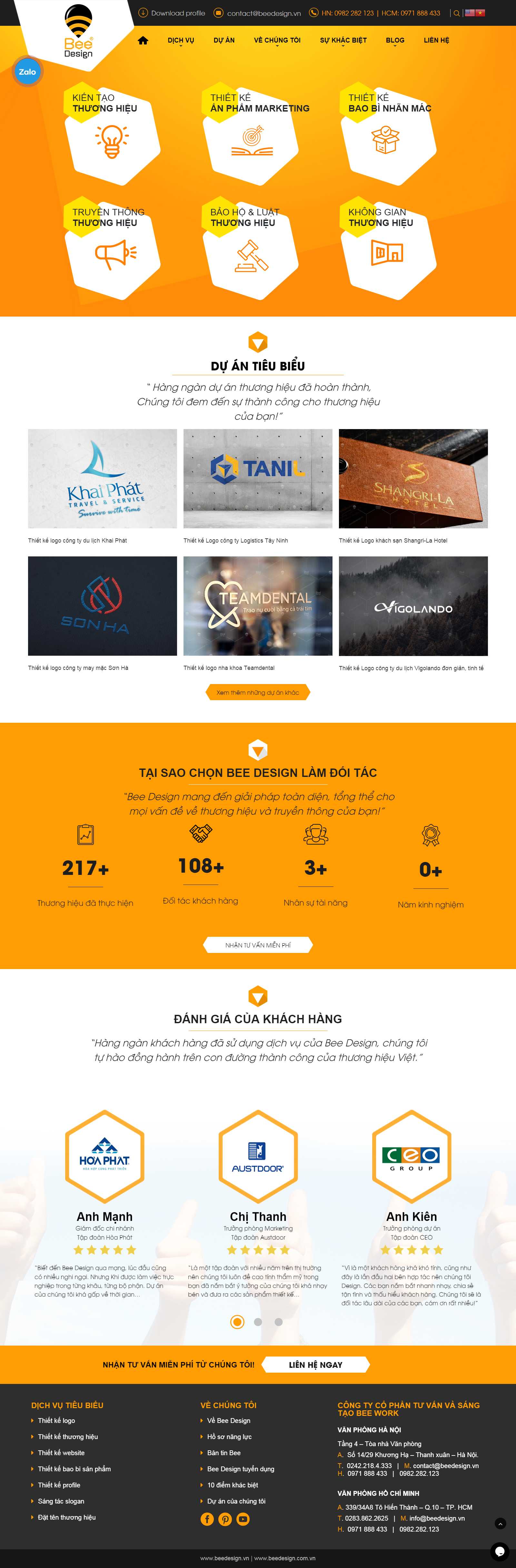 Thiết kế Web catalog beedesign.com.vn