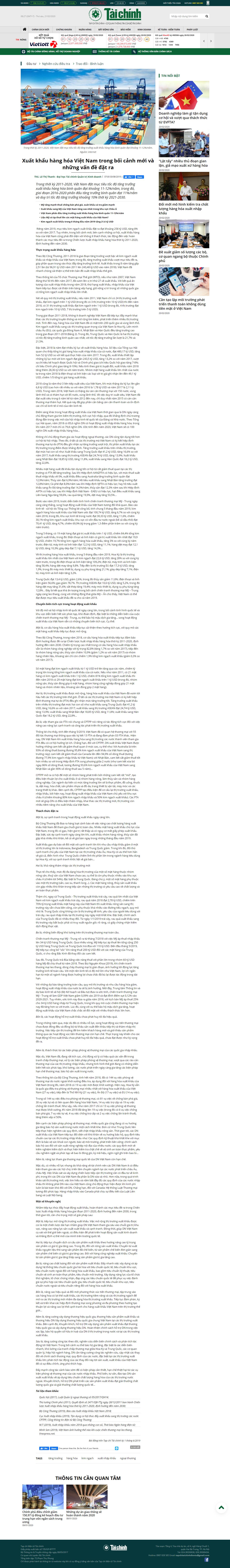 Thiết kế Web xuất khẩu tapchitaichinh.vn