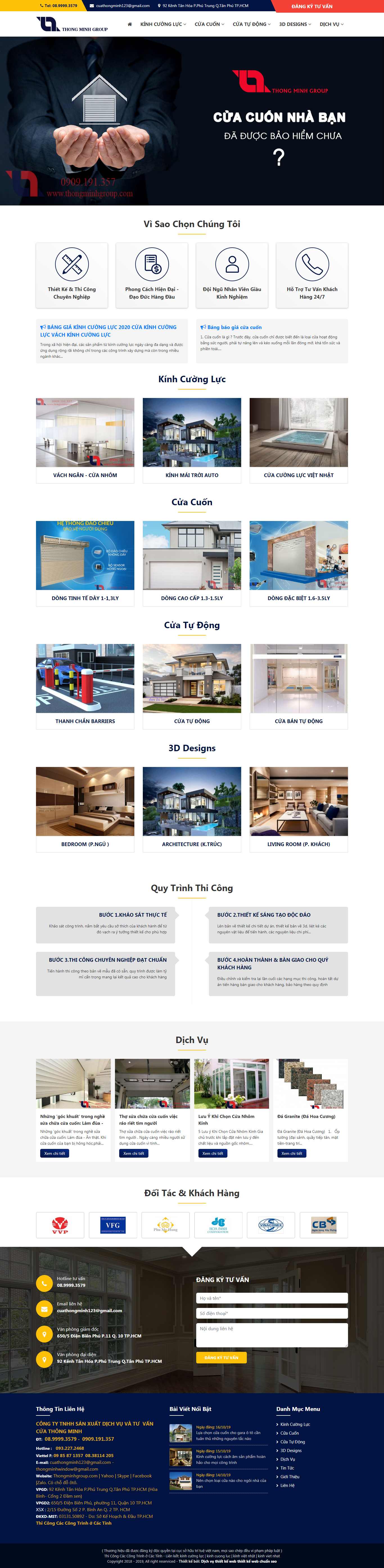 Thiết kế Web cửa cuốn thongminhgroup.com