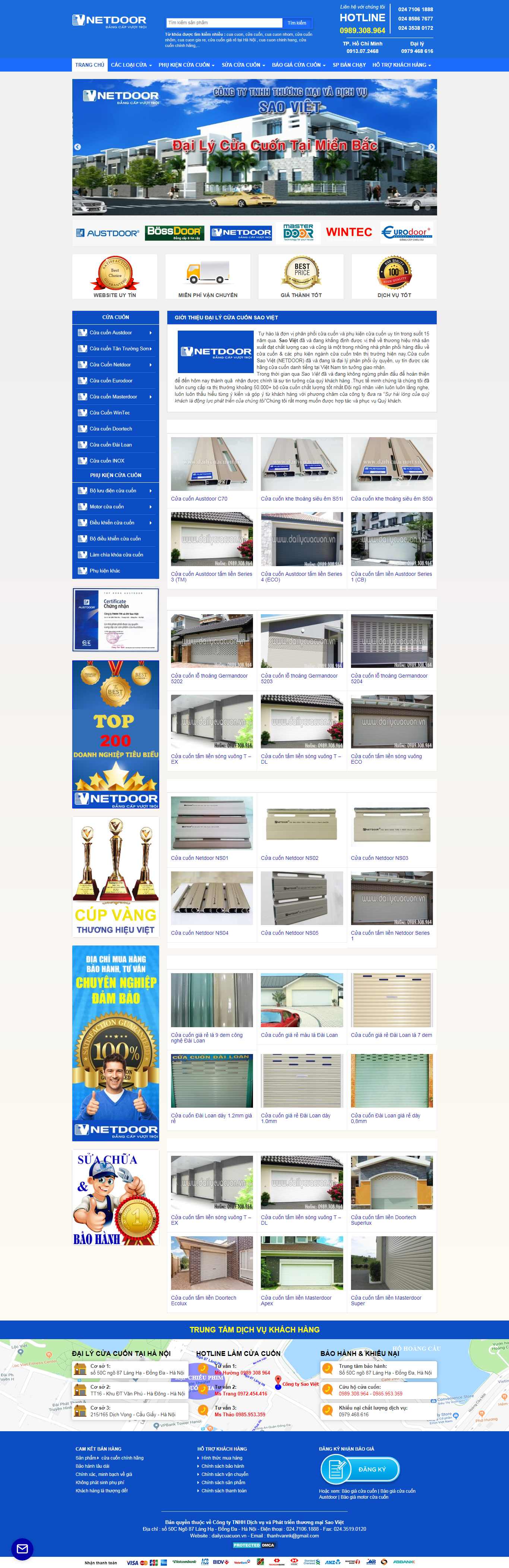 Thiết kế Web cửa cuốn dailycuacuon.vn