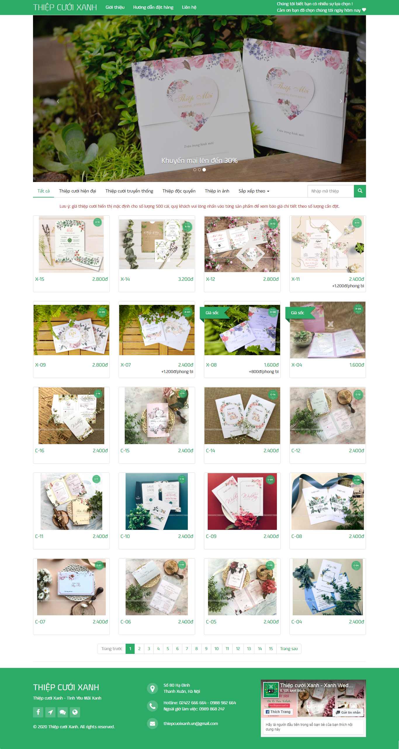 Thiết kế Web thiệp cưới thiepcuoixanh.vn