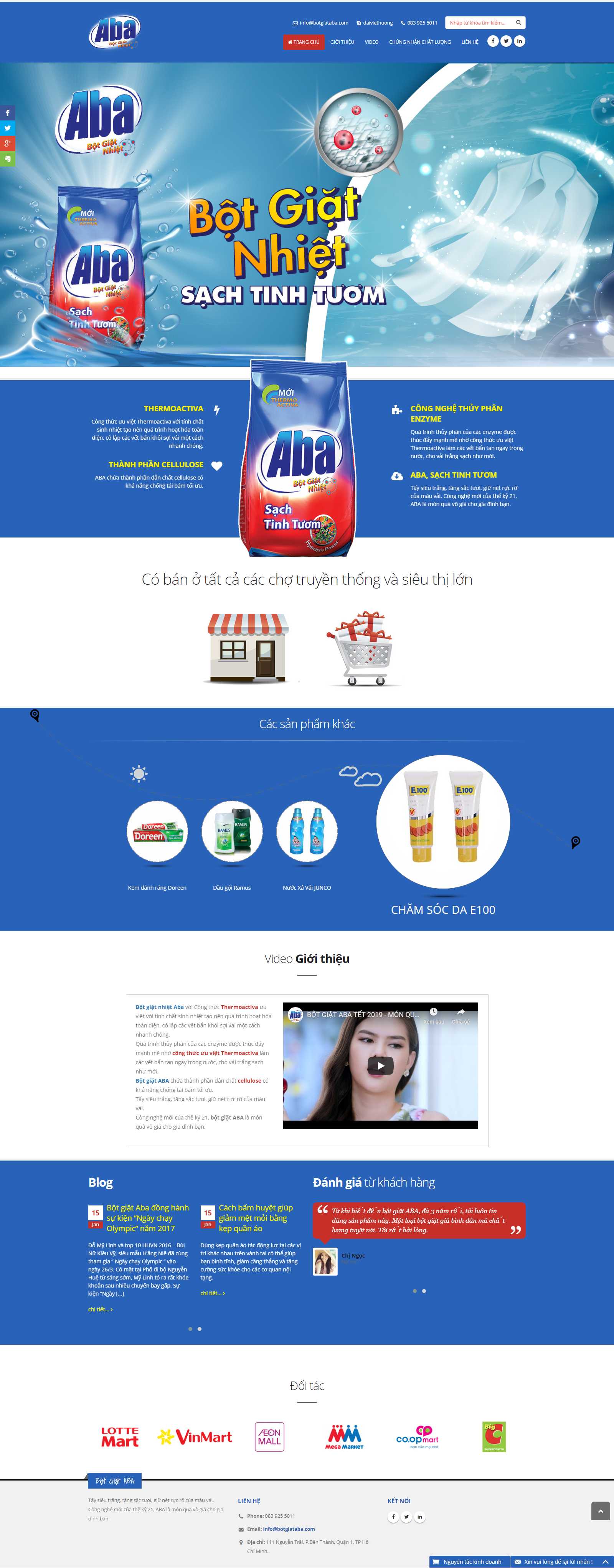 Thiết kế Web bột giặt botgiataba.com