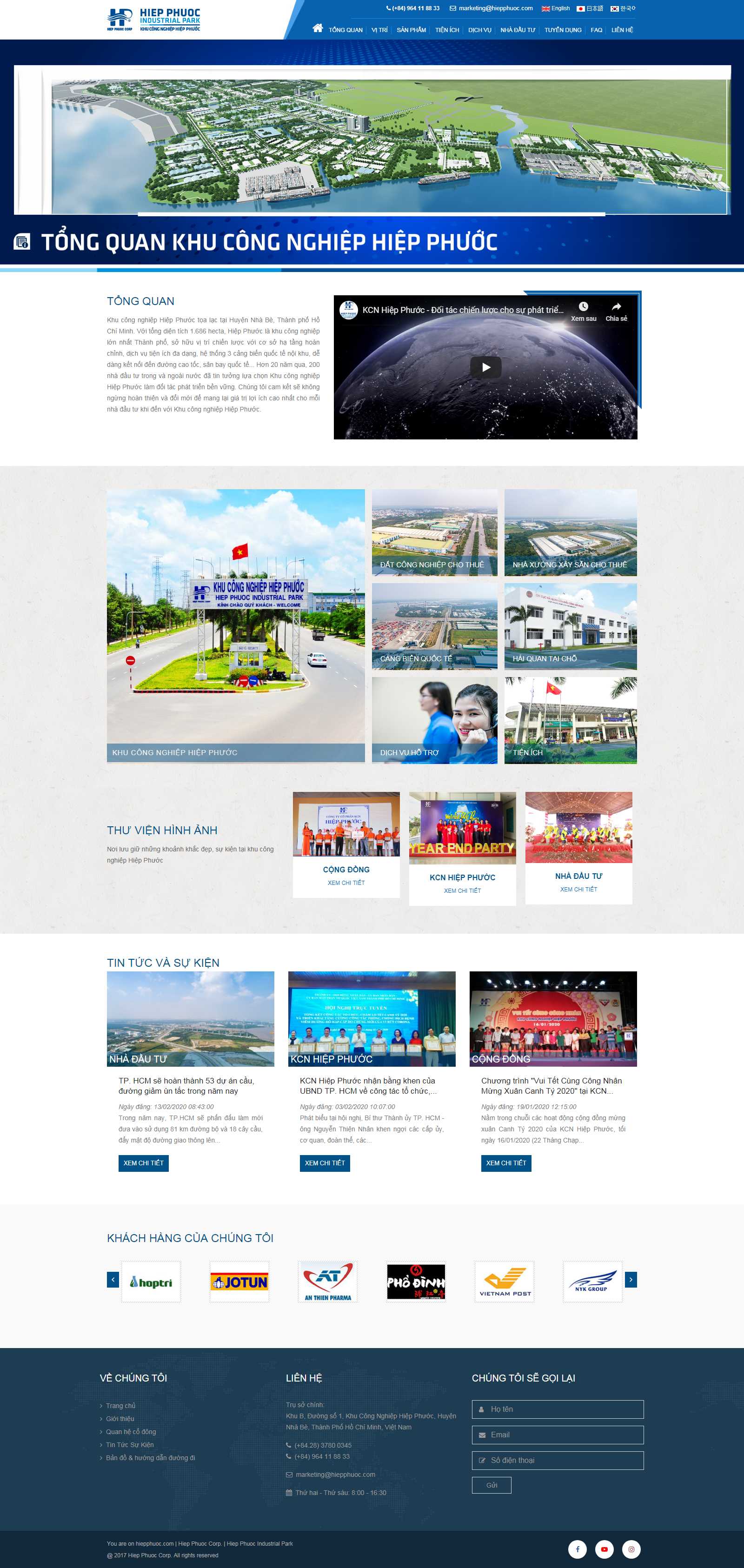 Thiết kế Web khu chế xuất hiepphuoc.com