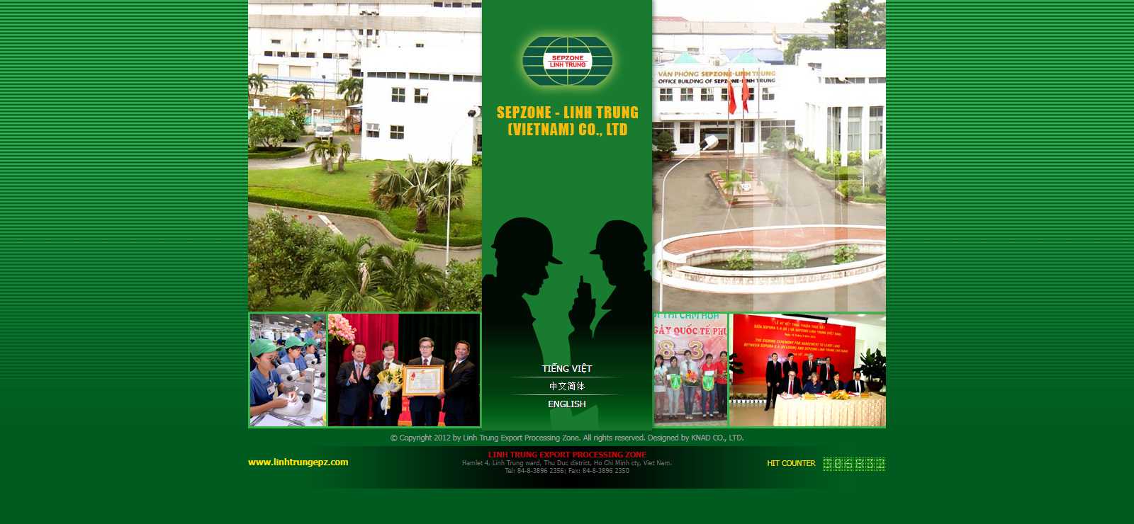 Thiết kế Web khu chế xuất linhtrungepz.com