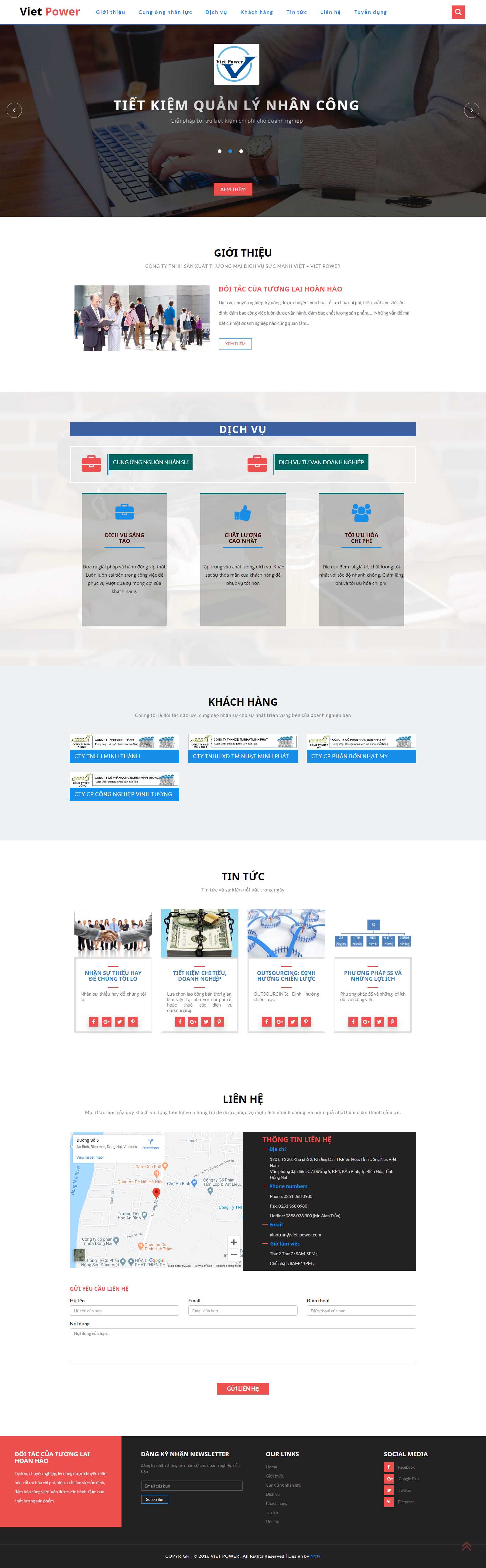 Thiết kế Web khu chế xuất viet-power.com