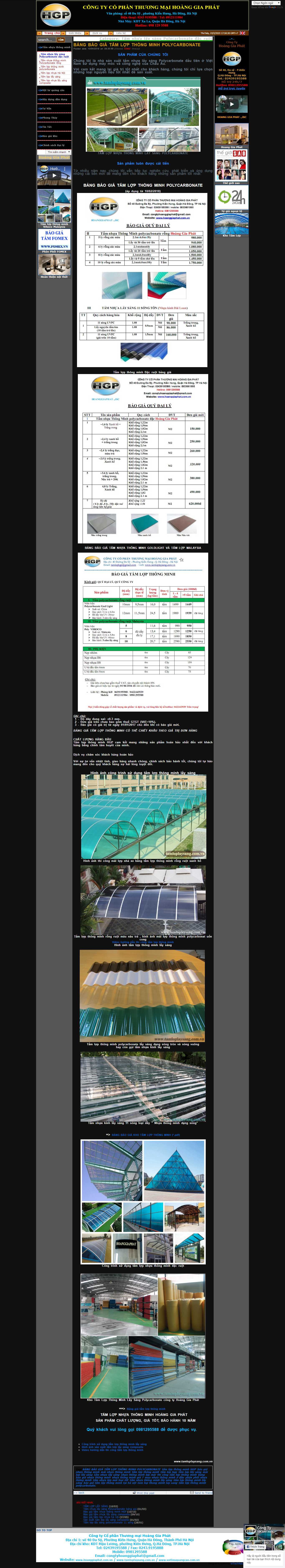 Thiết kế Web nhập khẩu hoanggiaphat.com.vn