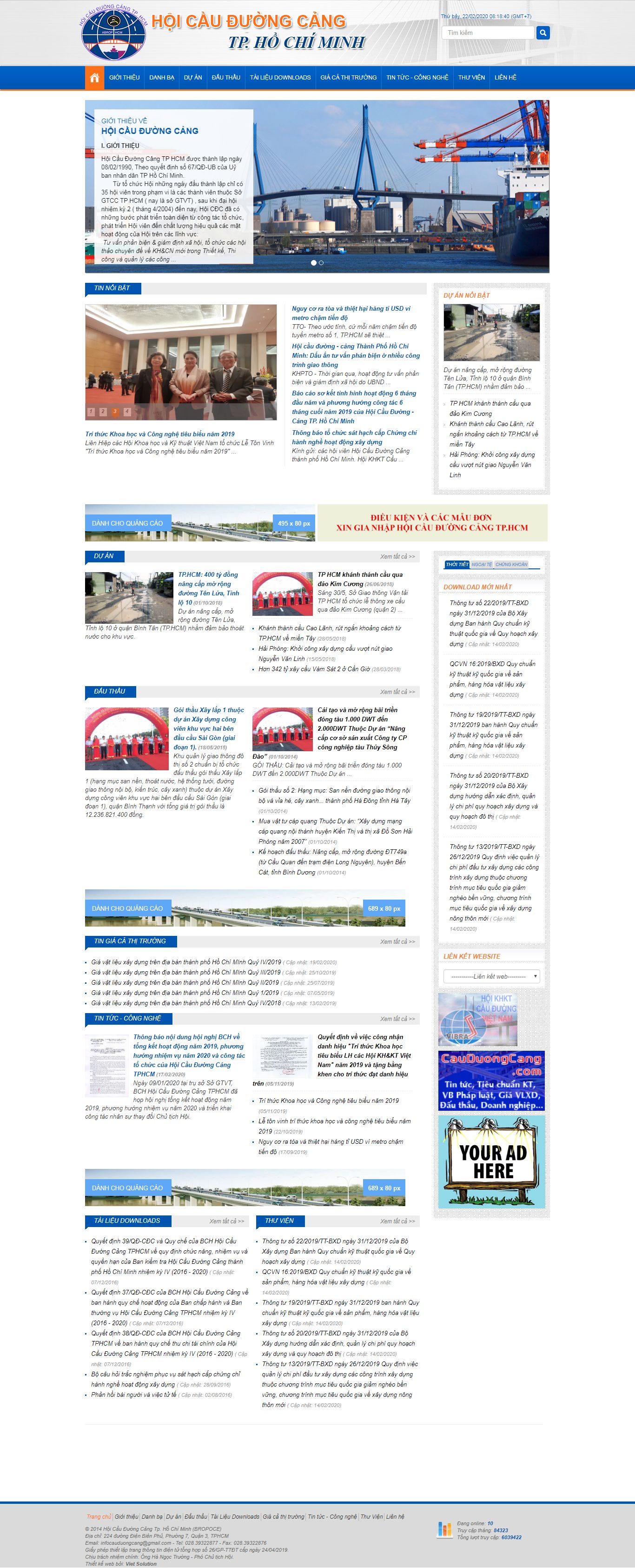 Thiết kế Web cầu đường cauduongcang.com