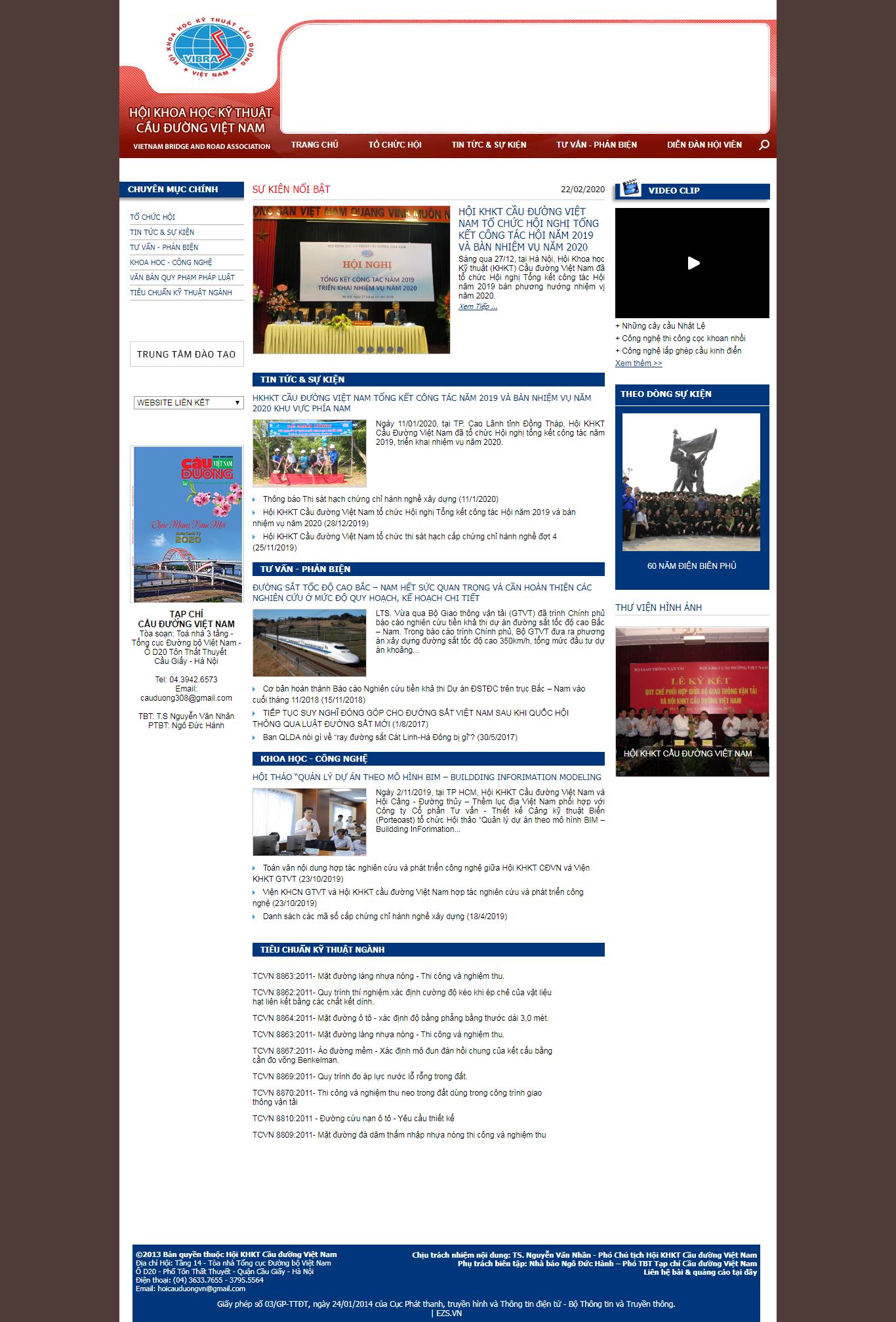 Thiết kế Web cầu đường hkhktcd.vn