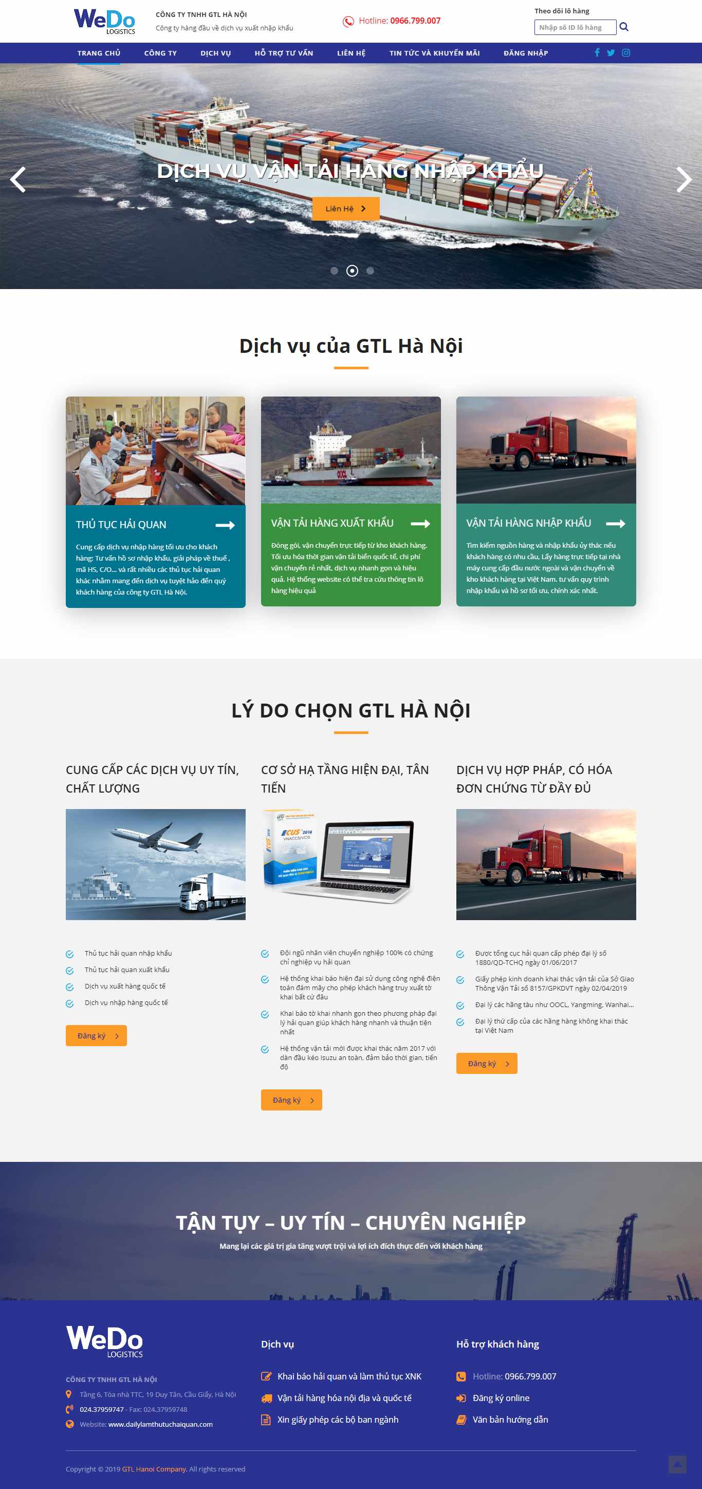 Thiết kế Web xuất nhập cảnh dailylamthutuchaiquan.com