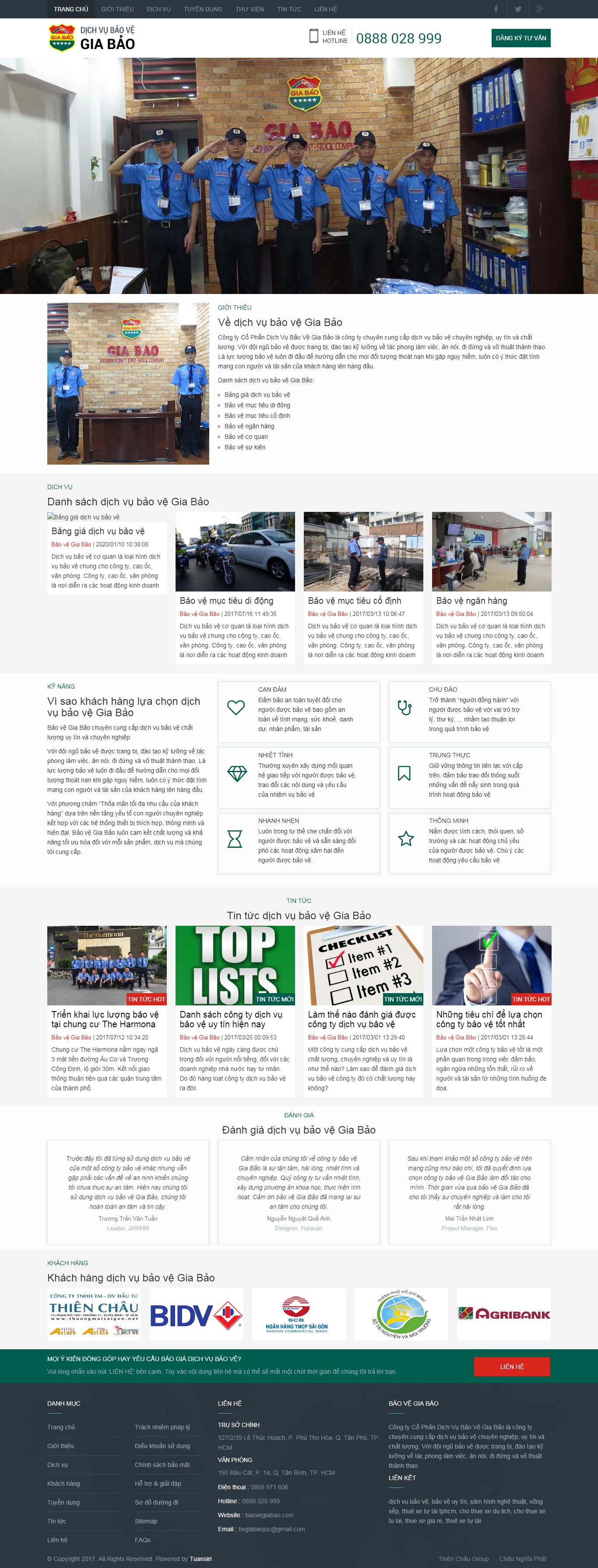 Thiết kế Web bảo vệ baovegiabao.com