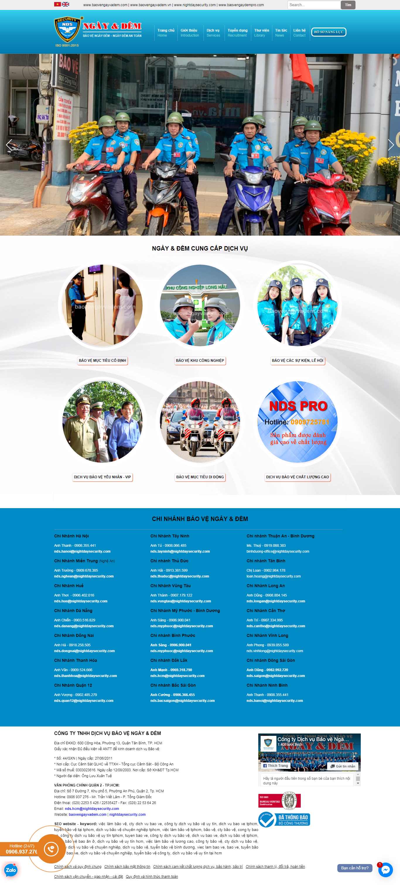 Thiết kế Web bảo vệ baovengayvadem.com