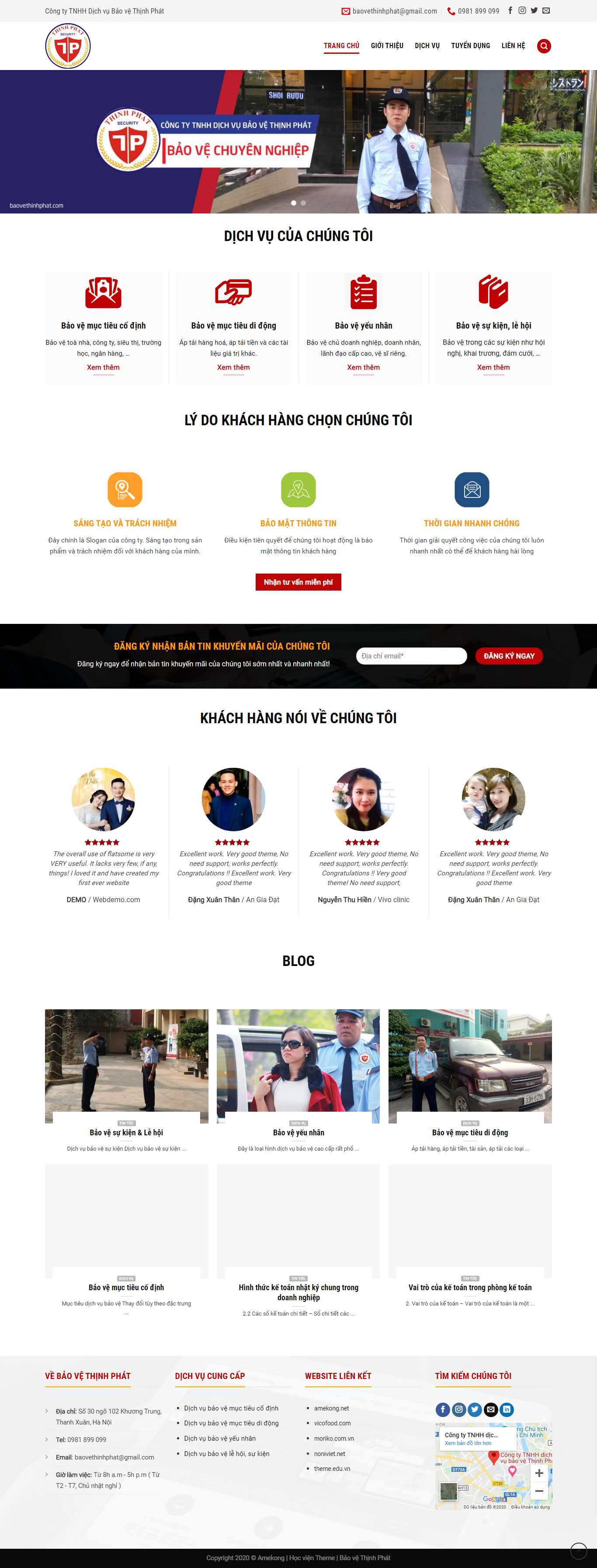 Thiết kế Web bảo vệ baovethinhphat.com