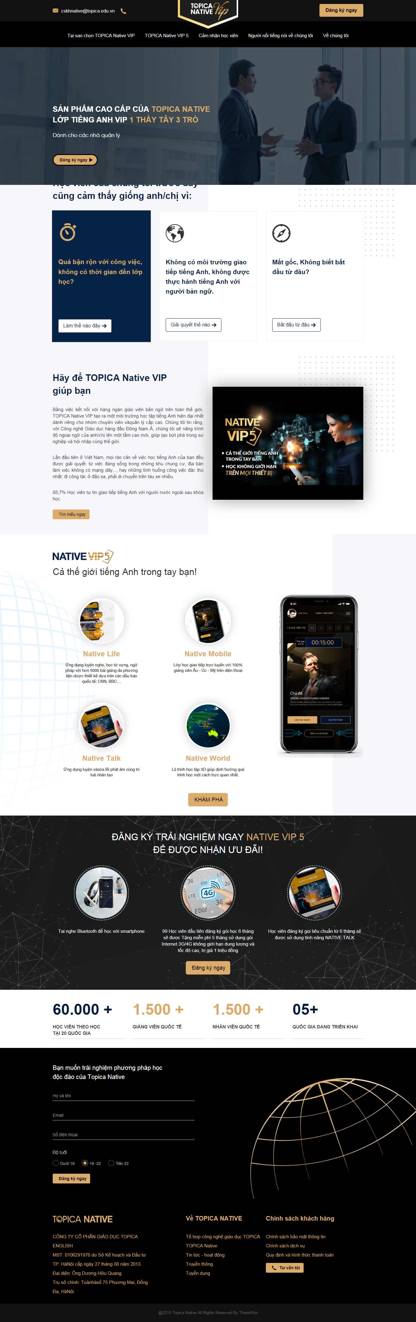 Thiết kế Web học trực tuyến nativevip5.topica.edu.vn