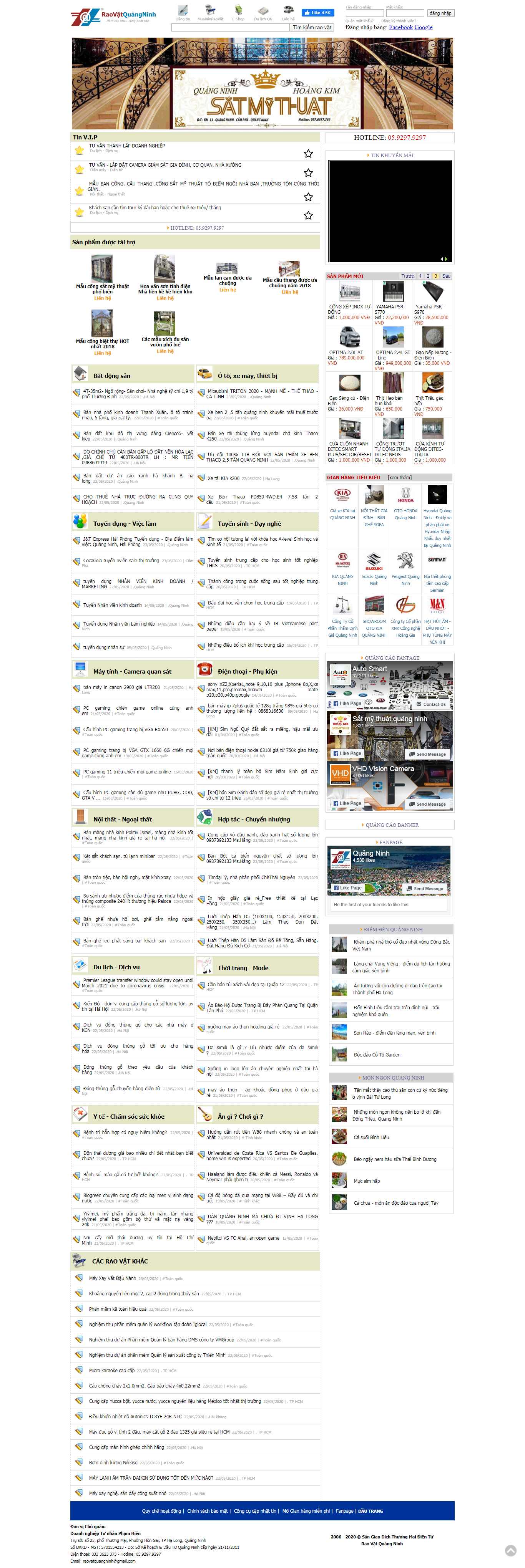 Thiết kế Web rao vặt raovatquangninh.com