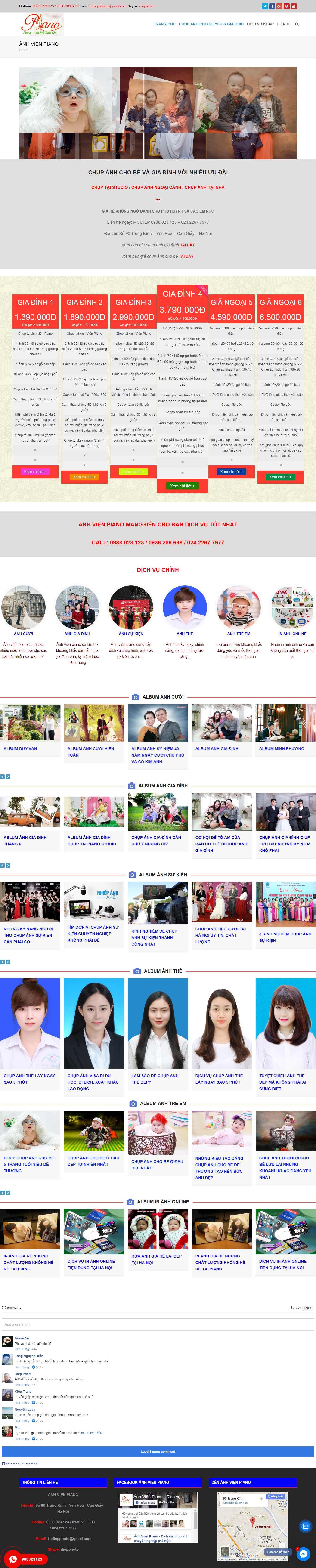Thiết kế Web ảnh viện anhvienpiano.com