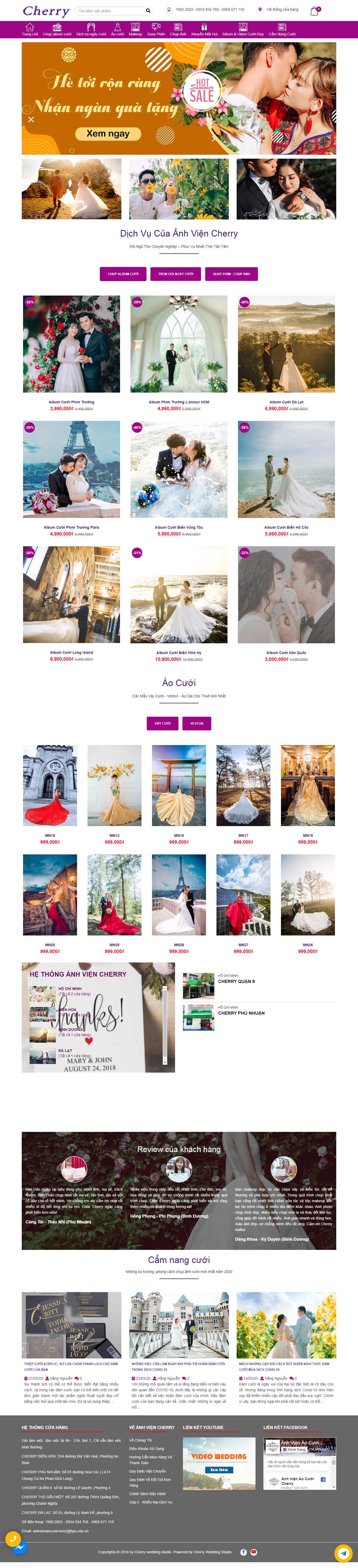 Thiết kế Web ảnh viện anhviencherry.com