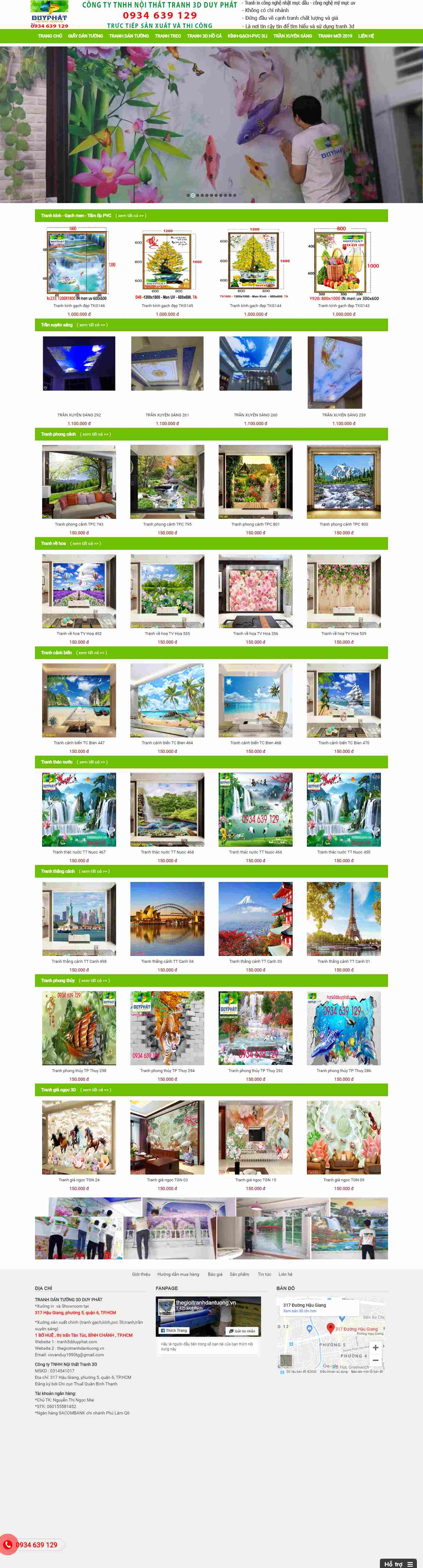 Thiết kế Web tranh 3d tranh3dduyphat.com