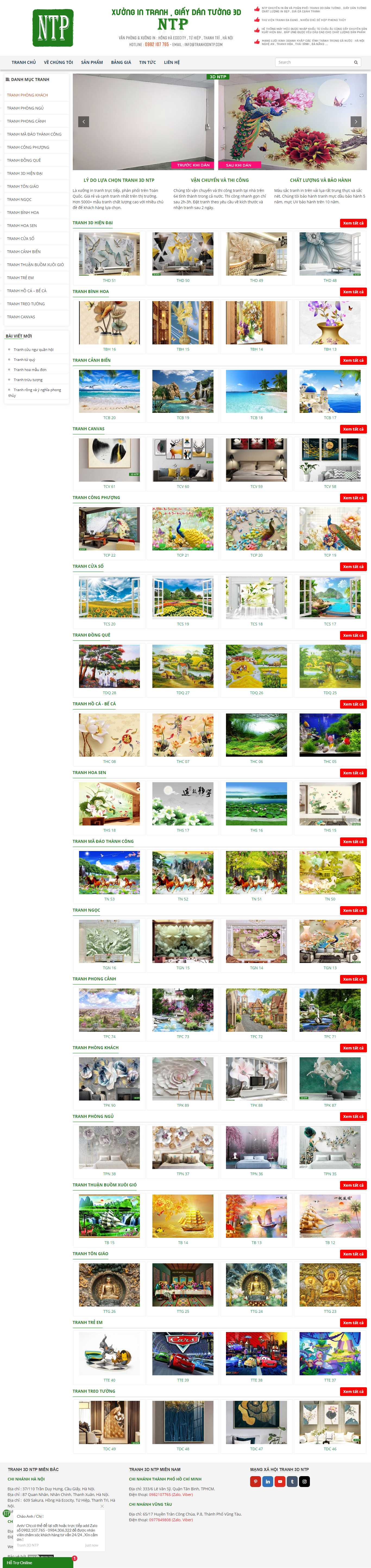 Thiết kế Web tranh 3d tranh3dntp.com