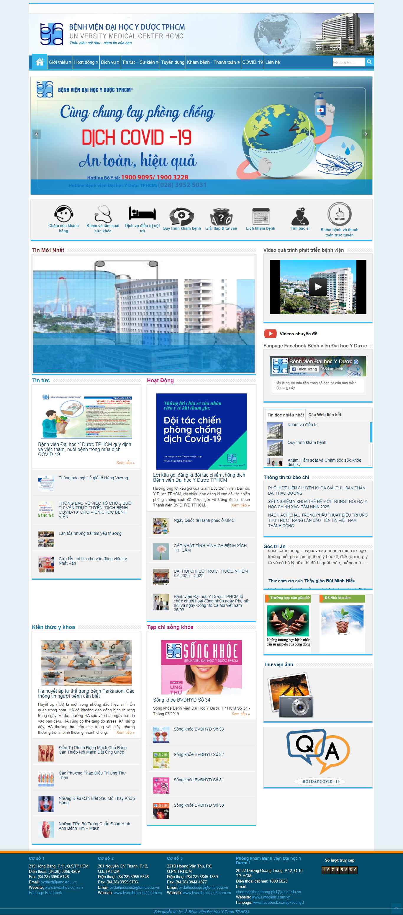 Thiết kế Web bệnh viện bvdaihoc.com.vn