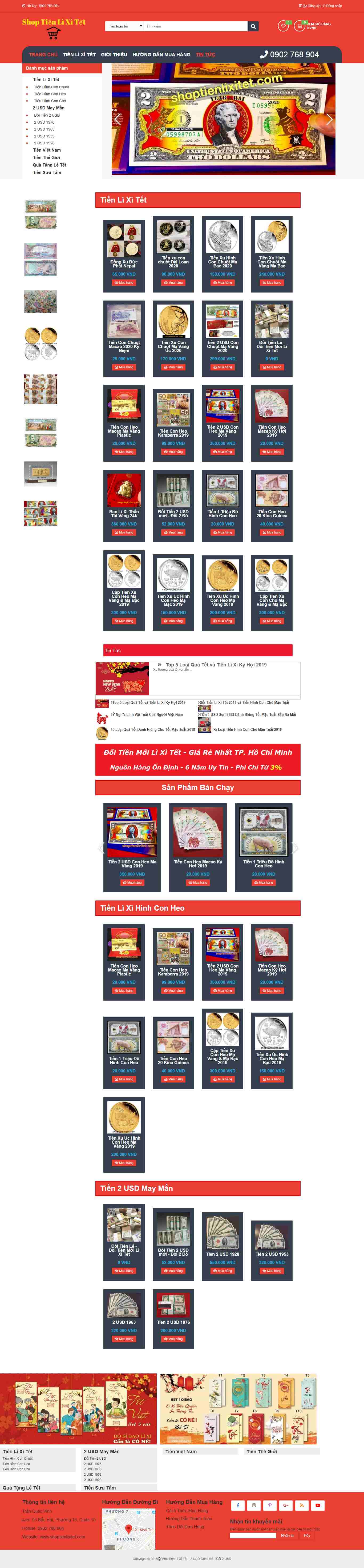 Thiết kế Web đổi tiền lẻ shoptienlixitet.com