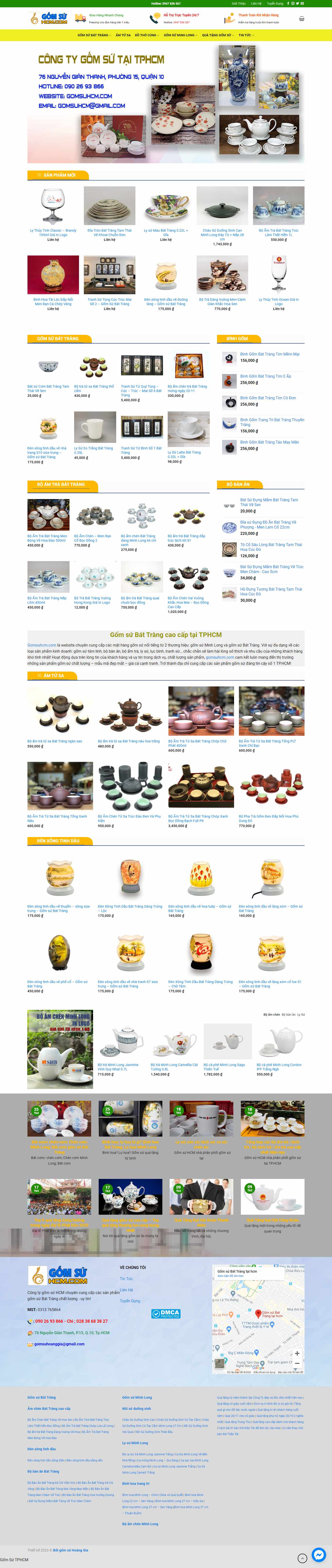 Thiết kế Web gốm sứ - mỹ nghệ gomsuhcm.com