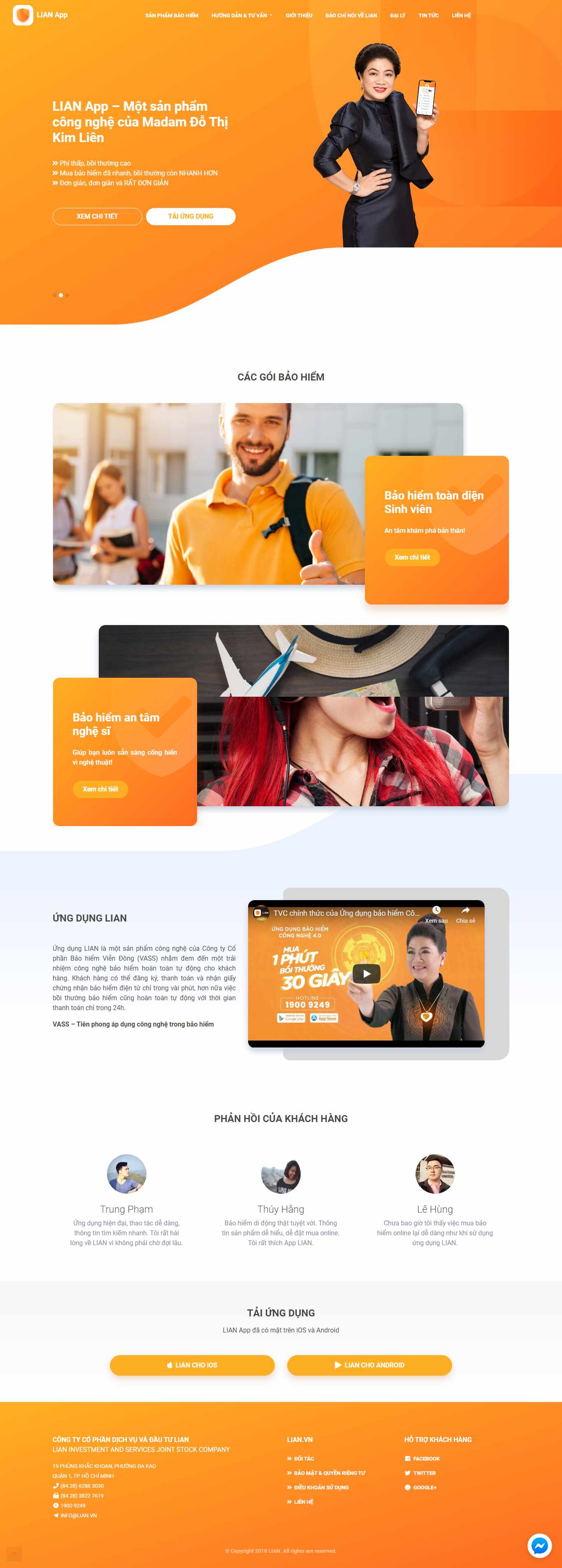Thiết kế Web app ứng dụng lianvass.com