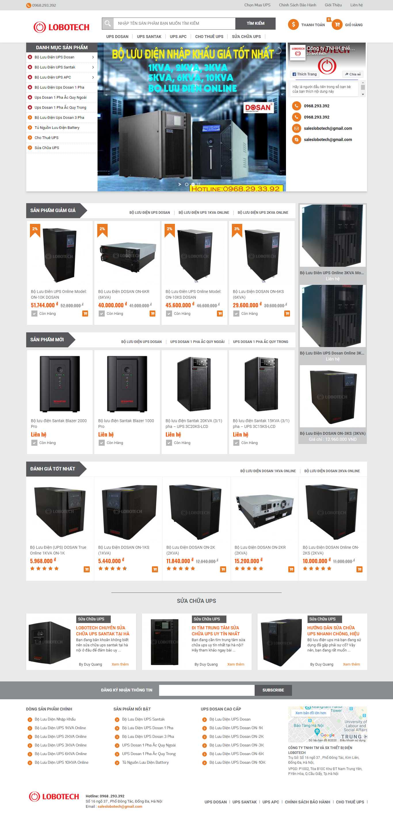 Thiết kế Web bộ lưu điện boluudiennhapkhau.com.vn