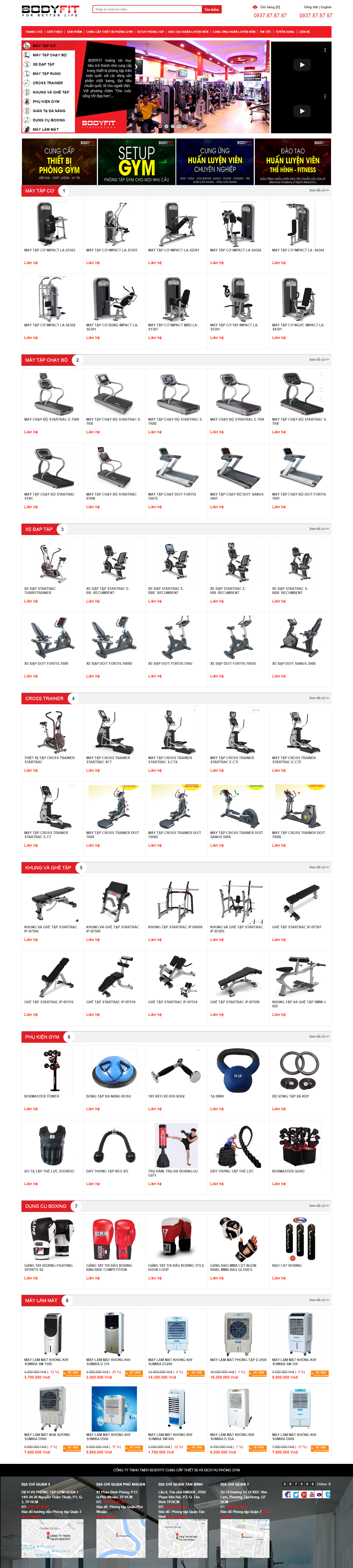 Thiết kế Web thiết bị gym thietbiphongtap.com.vn