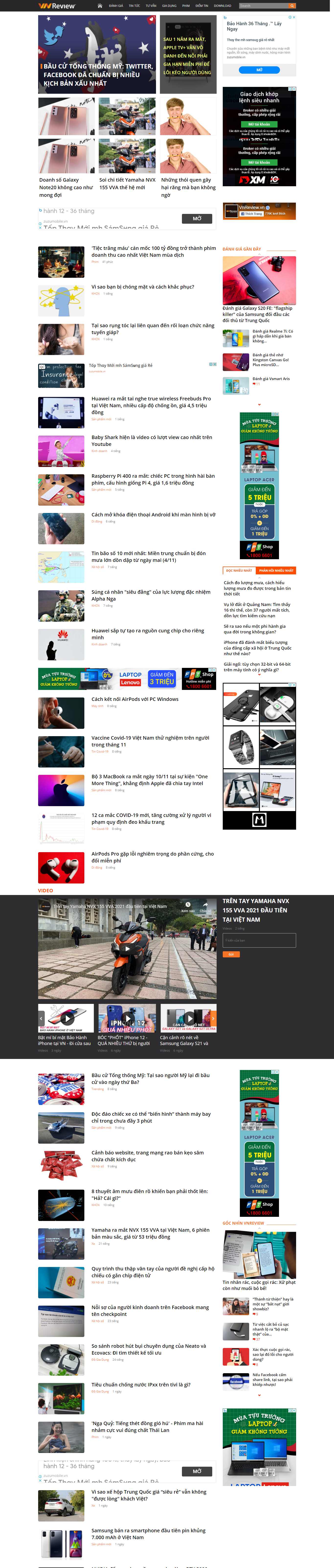 Thiết kế Web vnreview vnreview.vn