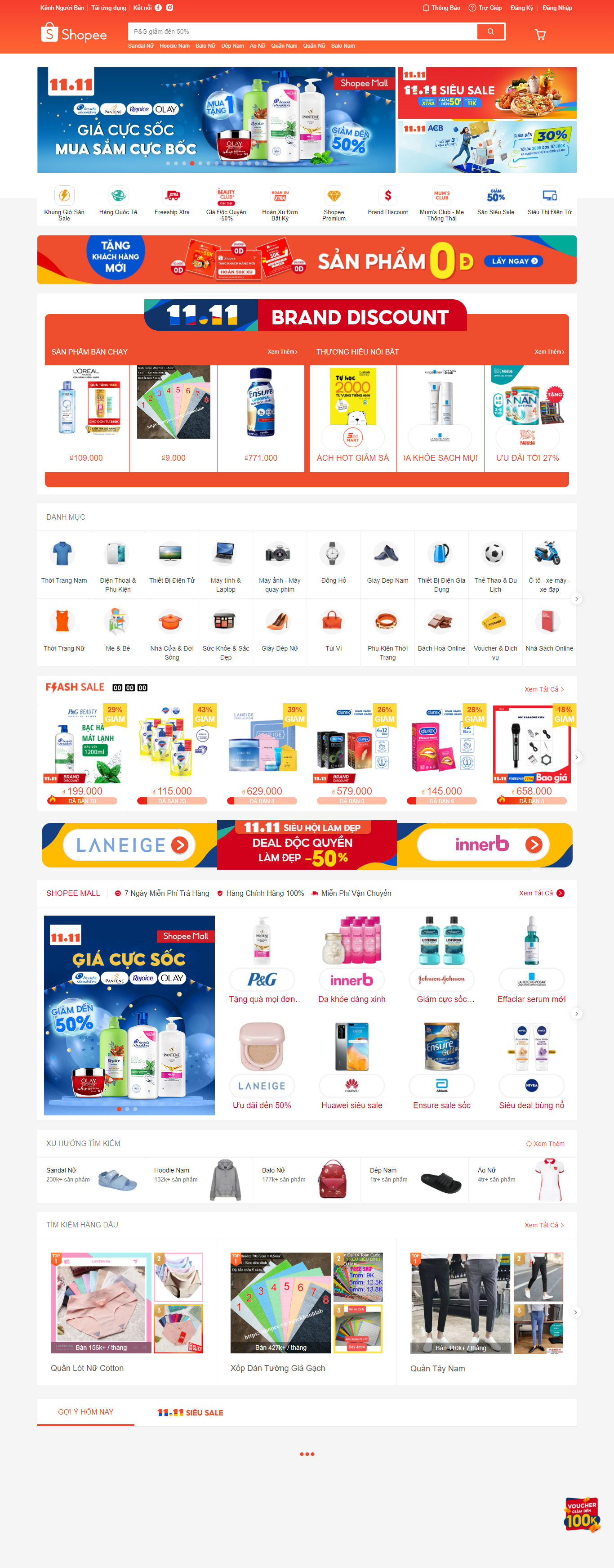 Thiết kế Web shopee shopee.vn