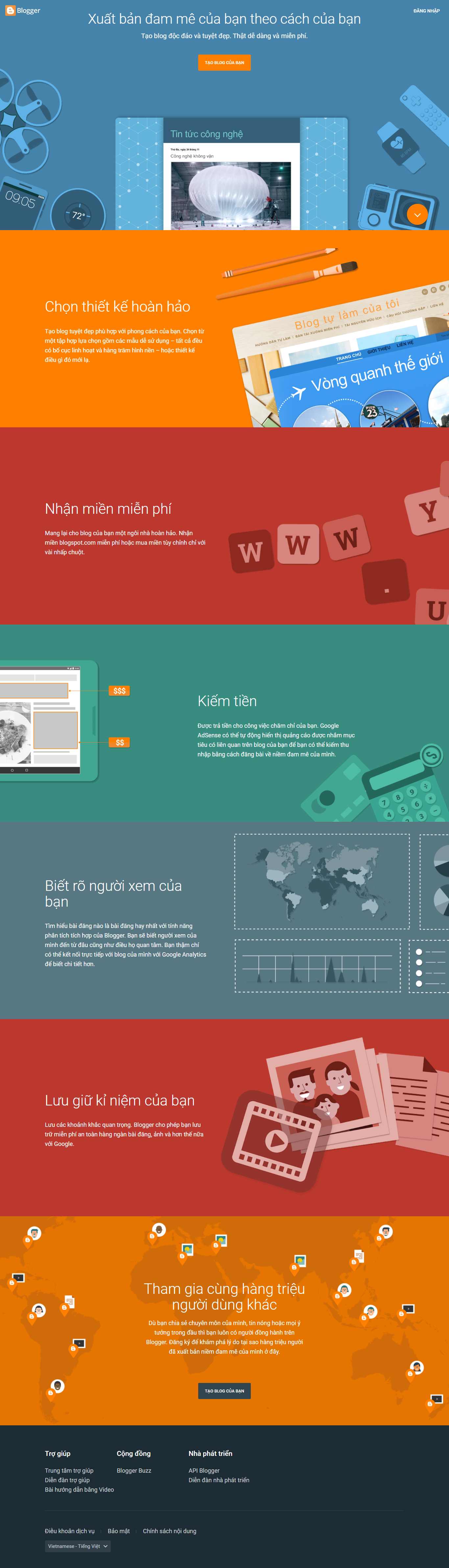 Thiết kế Web bloger blogger.com