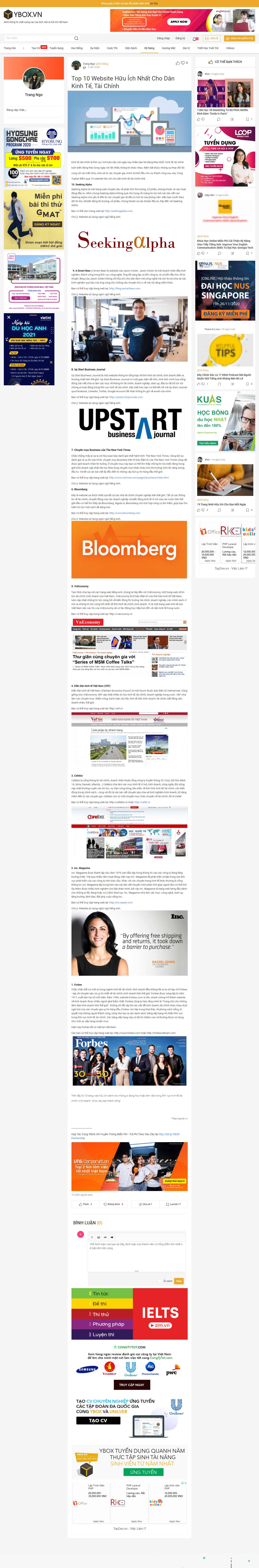 Thiết kế Web tinh tế ybox.vn