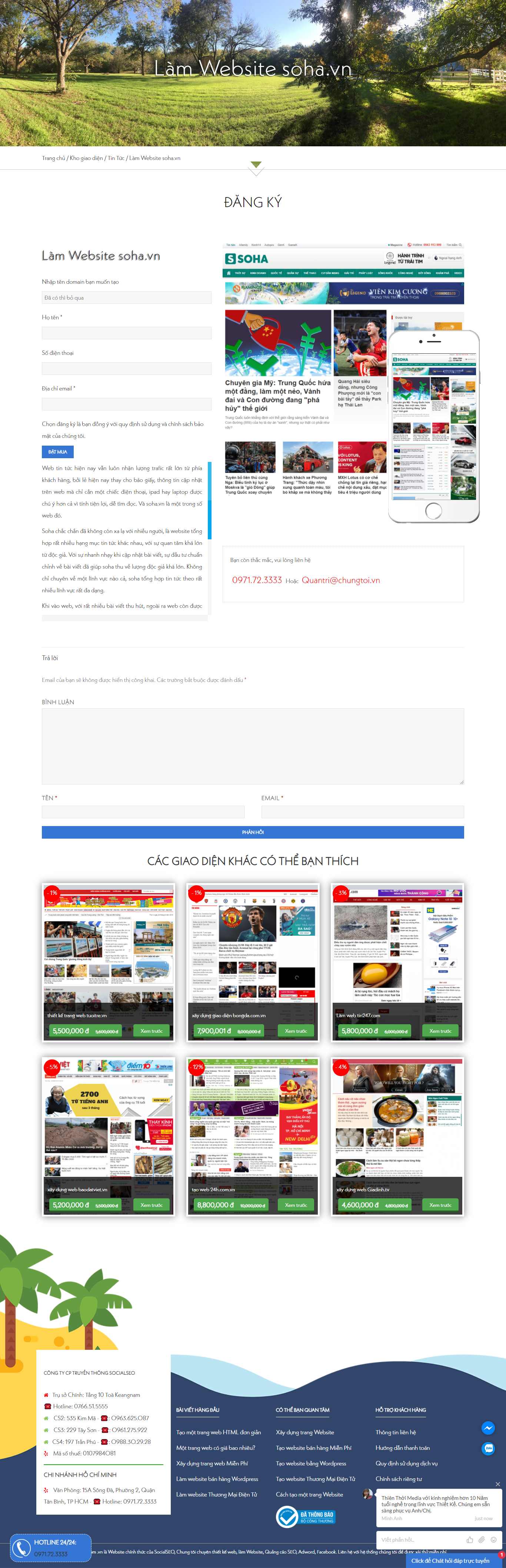 Thiết kế Web soha taowebsite.com.vn