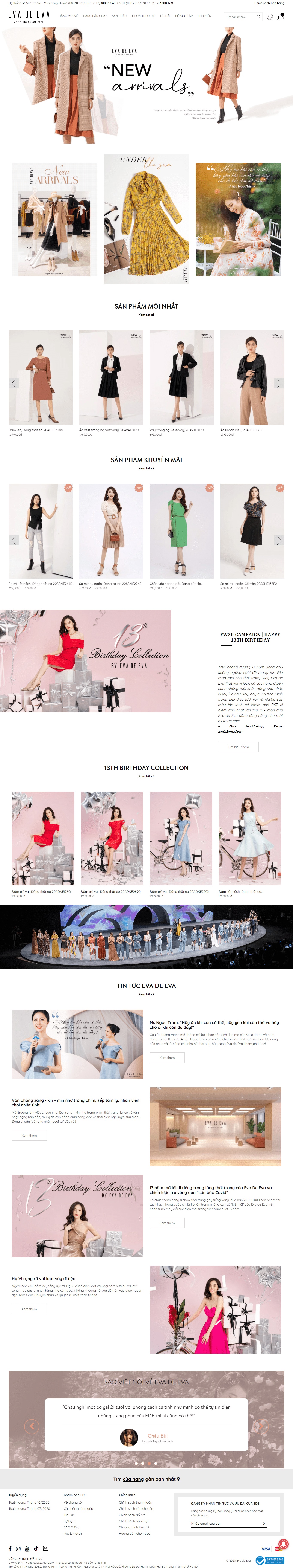 Thiết kế Web eva evadeeva.com.vn