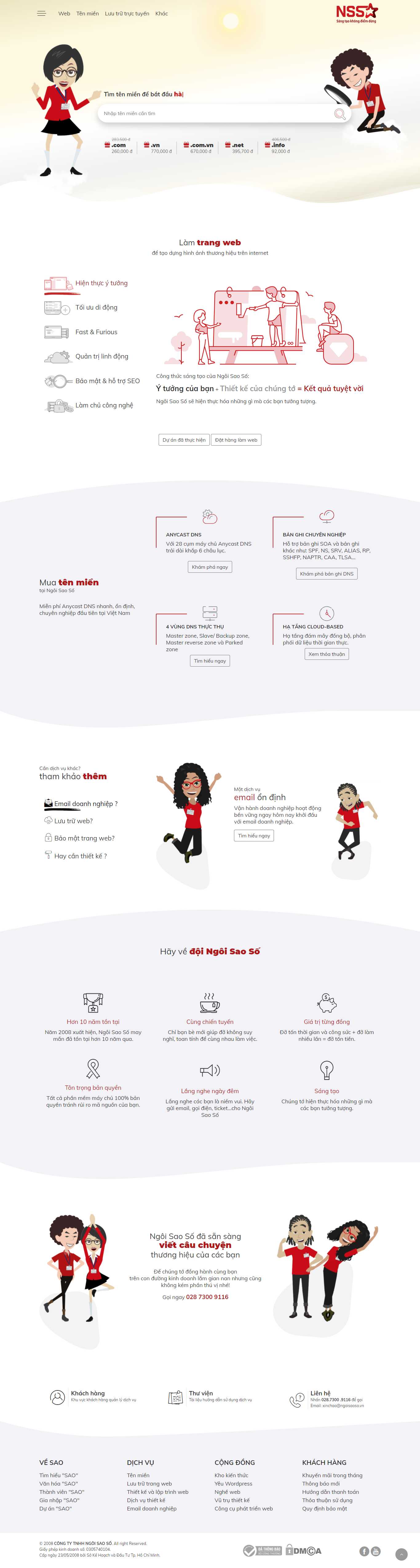 Thiết kế Web ngôi sao ngoisaoso.vn