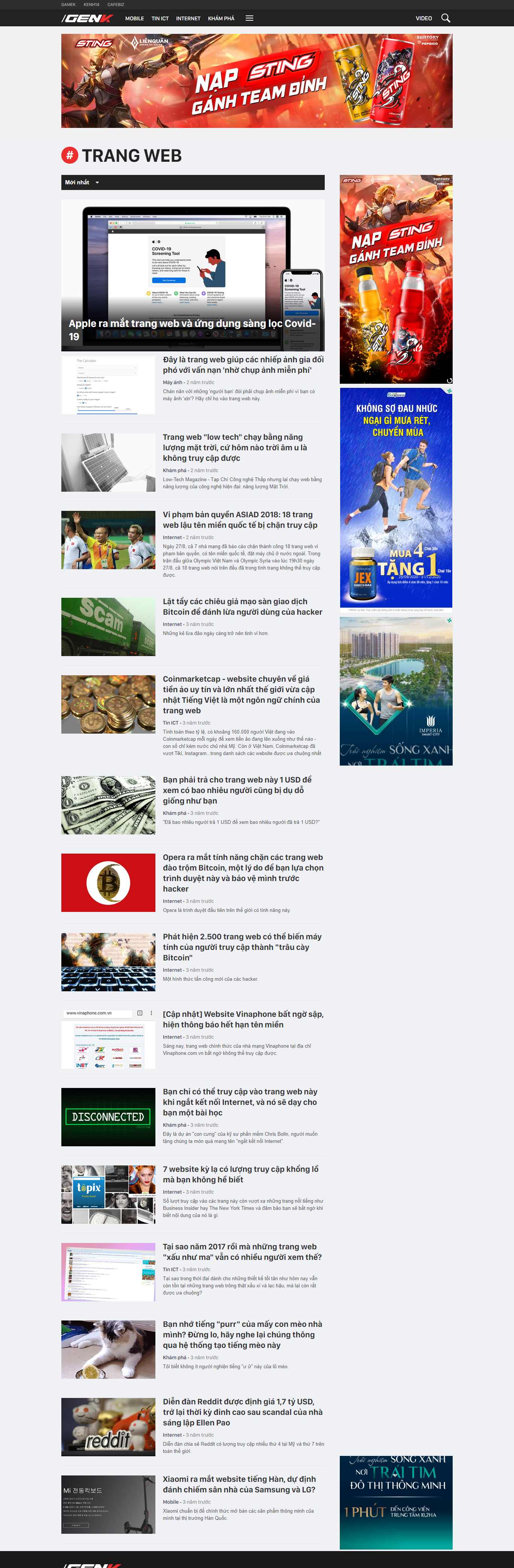 Thiết kế Web genk genk.vn