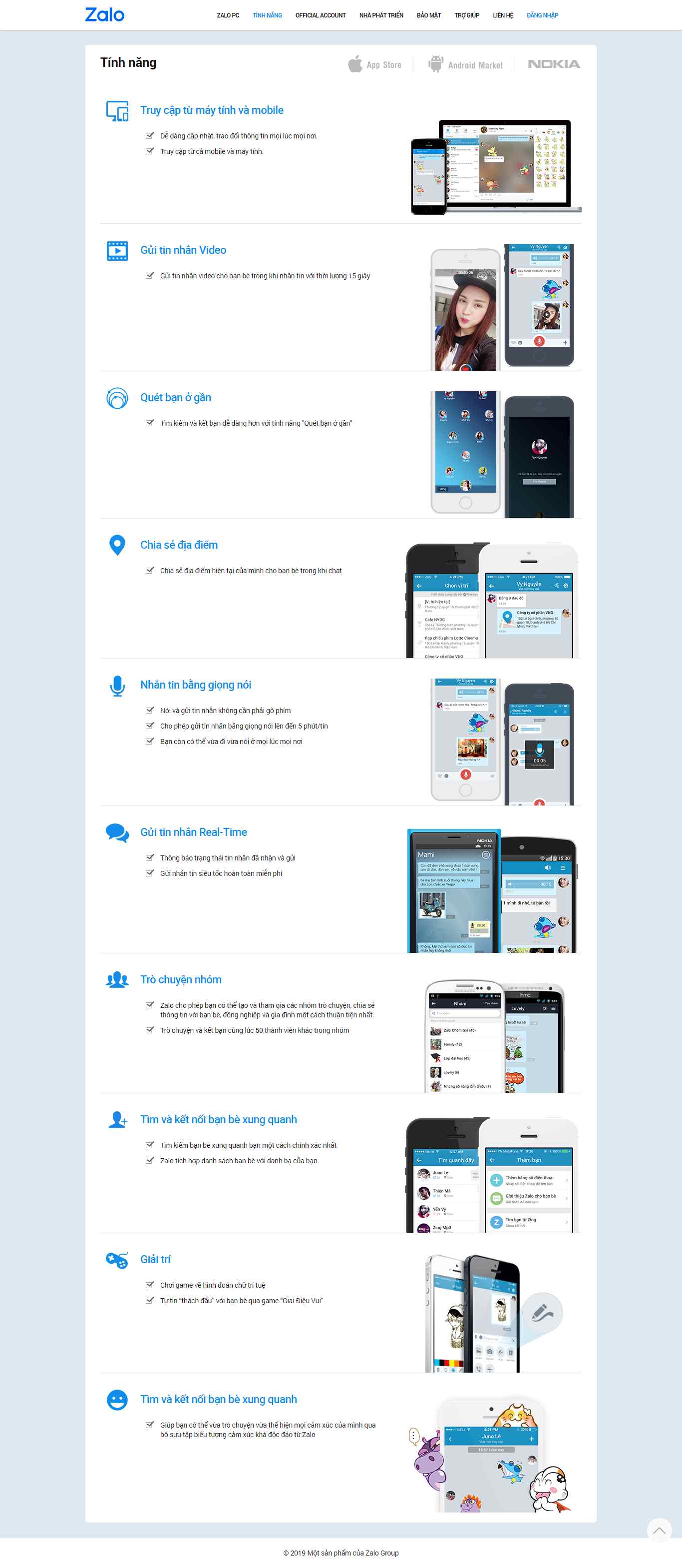 Thiết kế Web zalo zalo.me