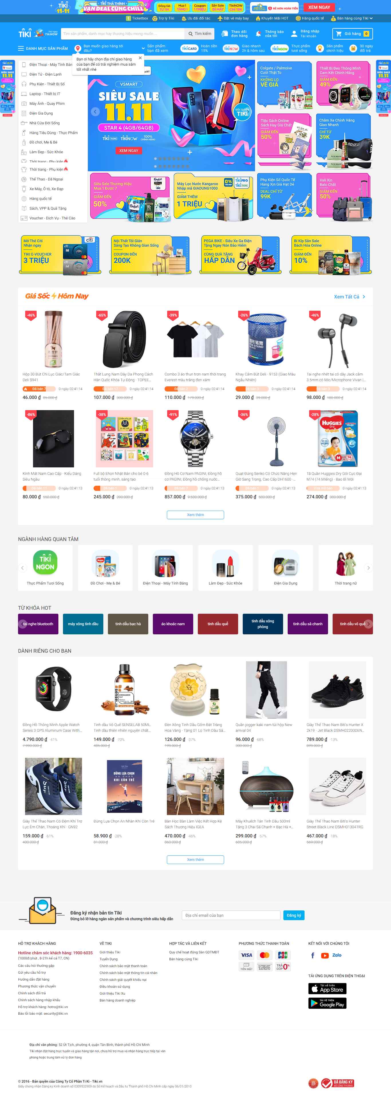 Thiết kế Web tiki tiki.vn