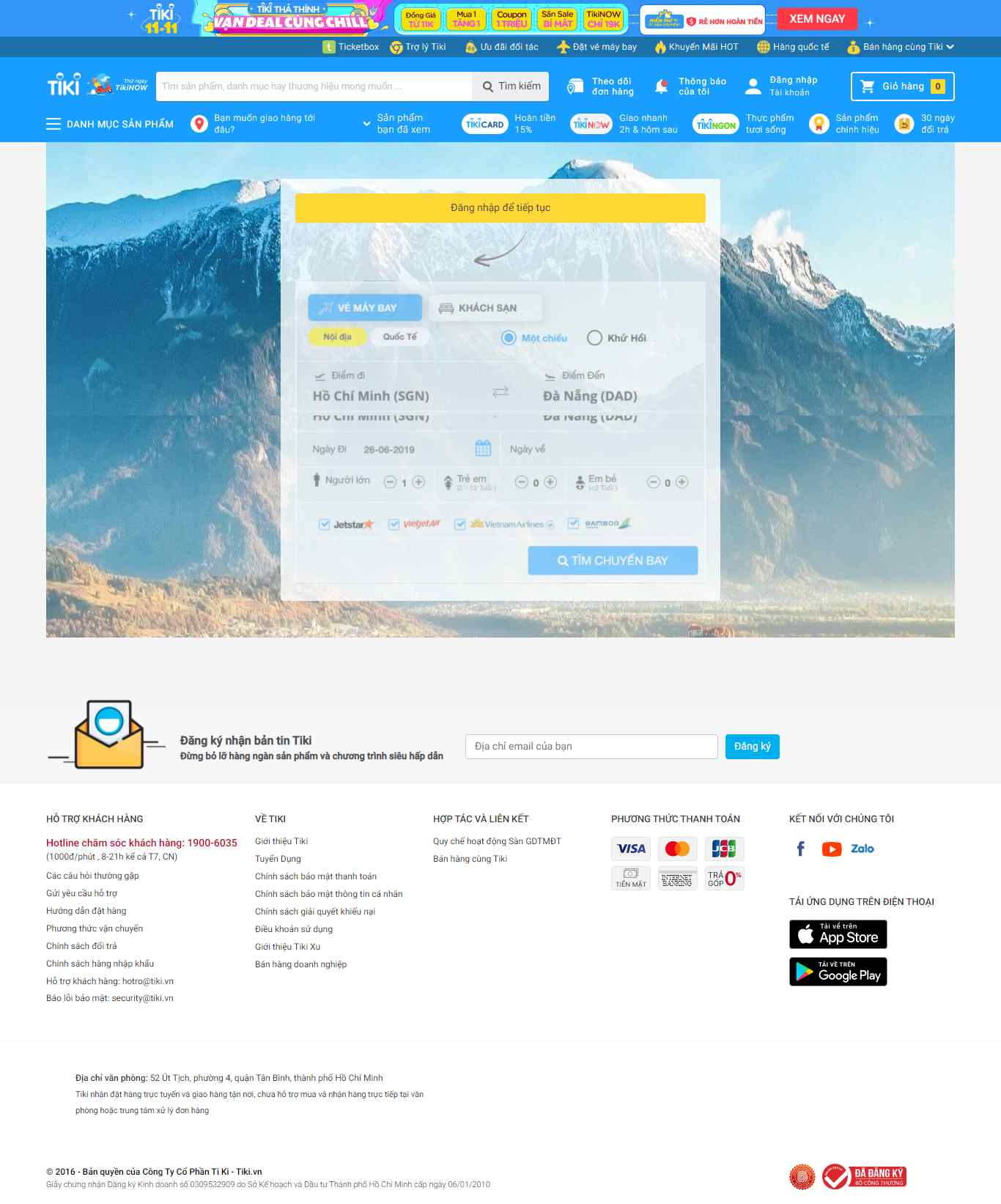 Thiết kế Web tiki tiki.vn
