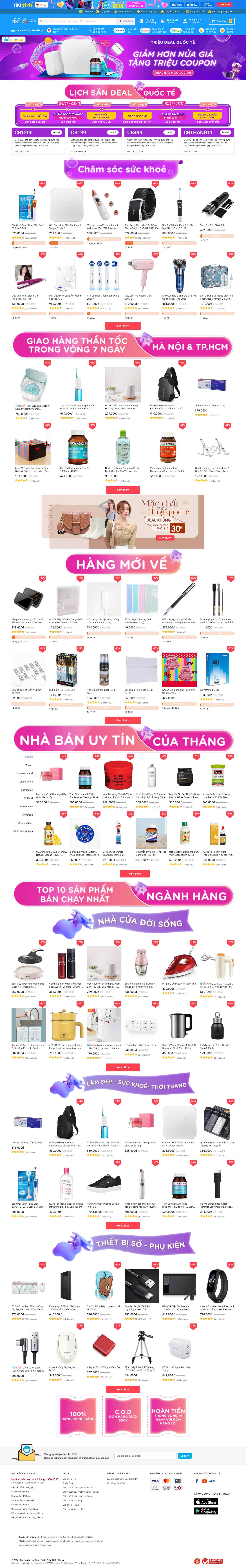 Thiết kế Web tiki tiki.vn