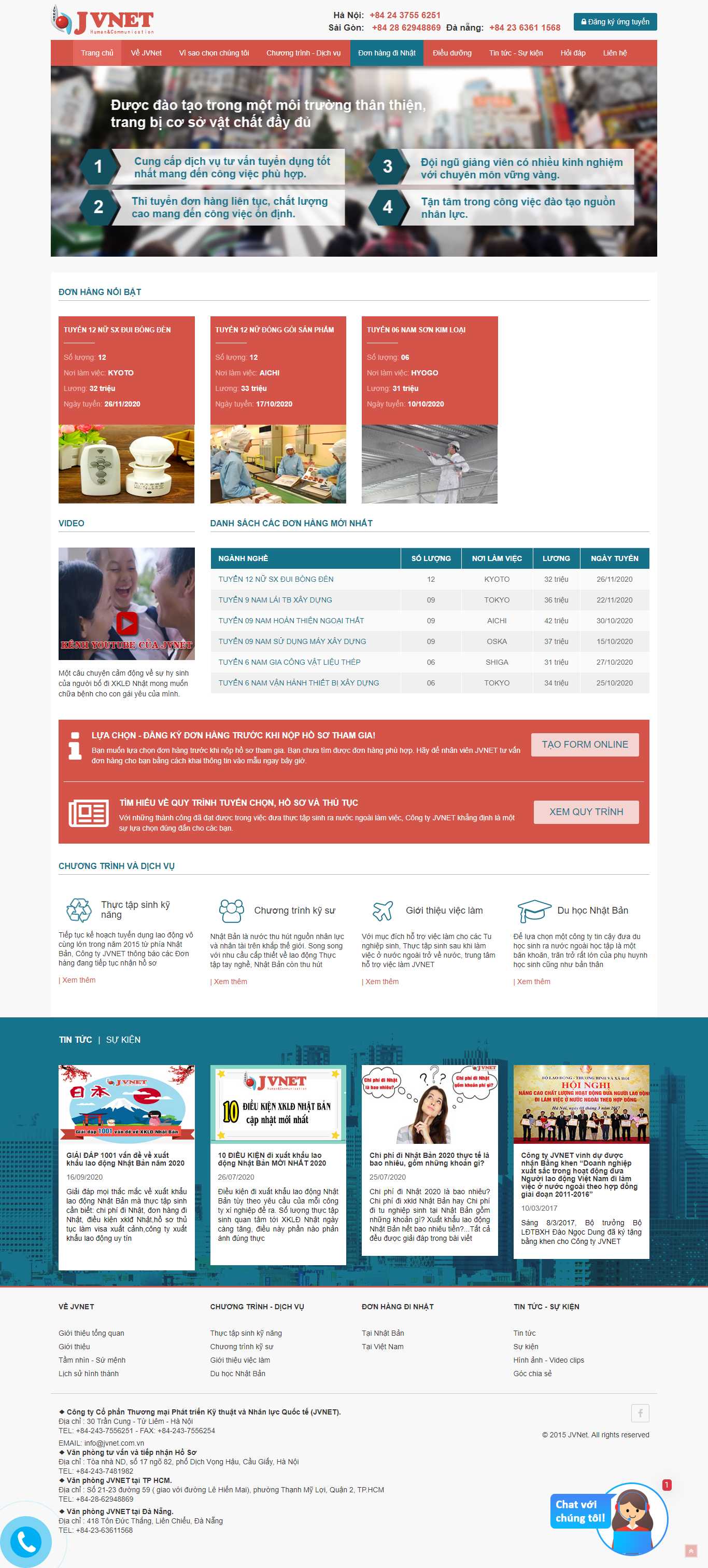 Thiết kế Web người lao động jvnet.vn