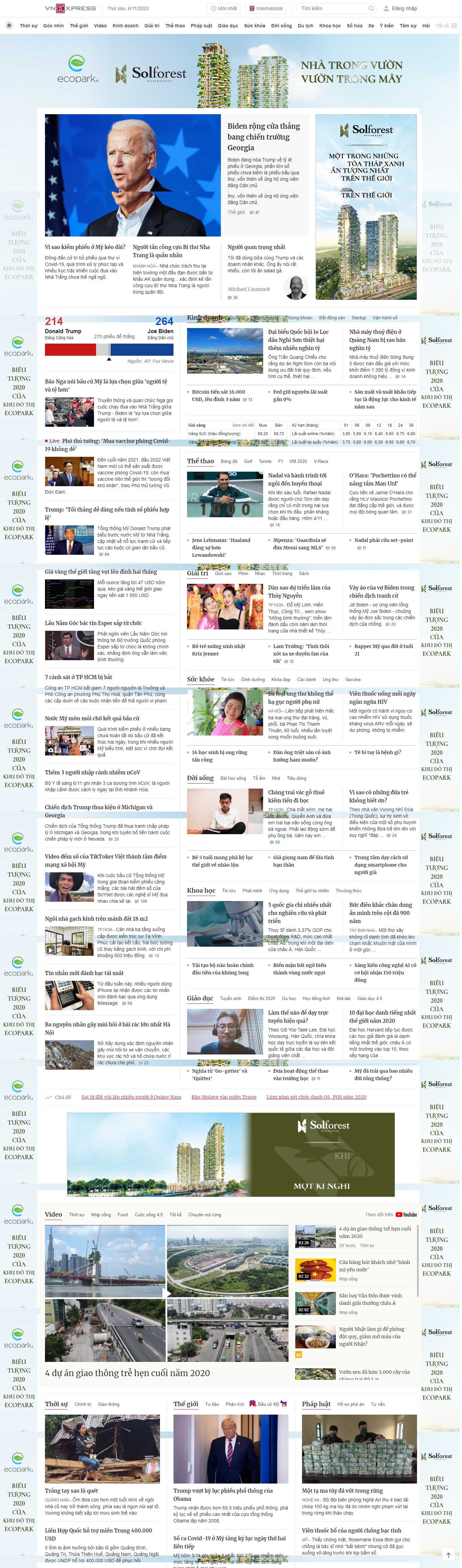 Thiết kế Web vnexpress vnexpress.net