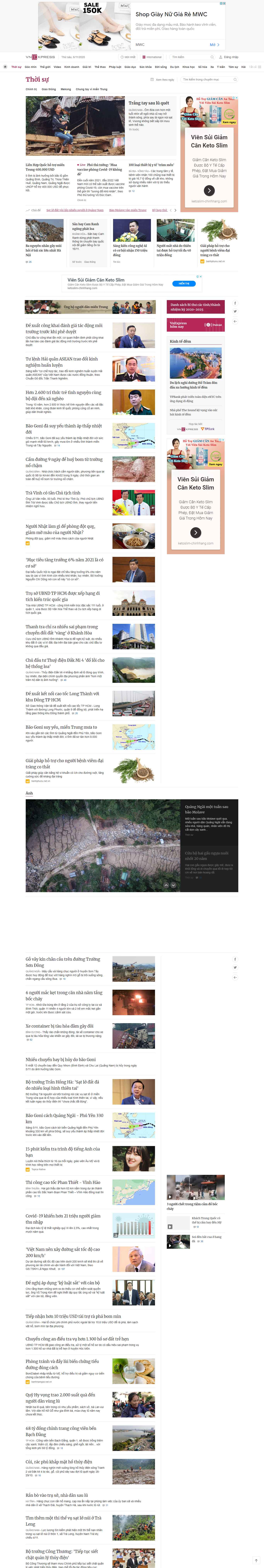 Thiết kế Web vnexpress vnexpress.net