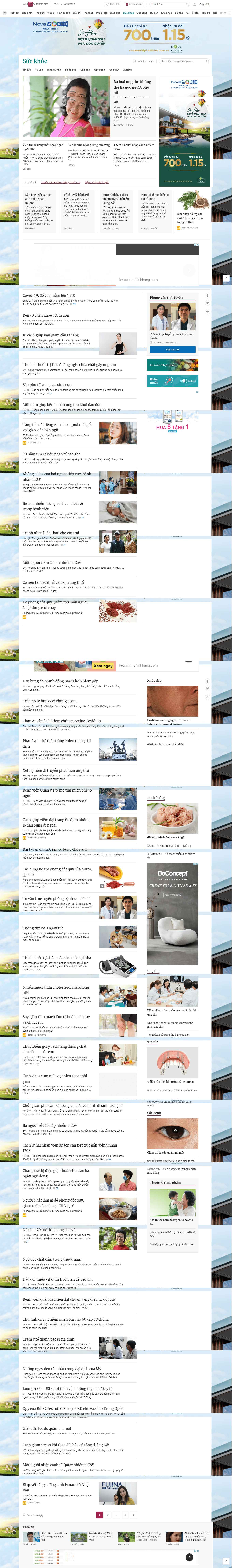 Thiết kế Web vnexpress vnexpress.net